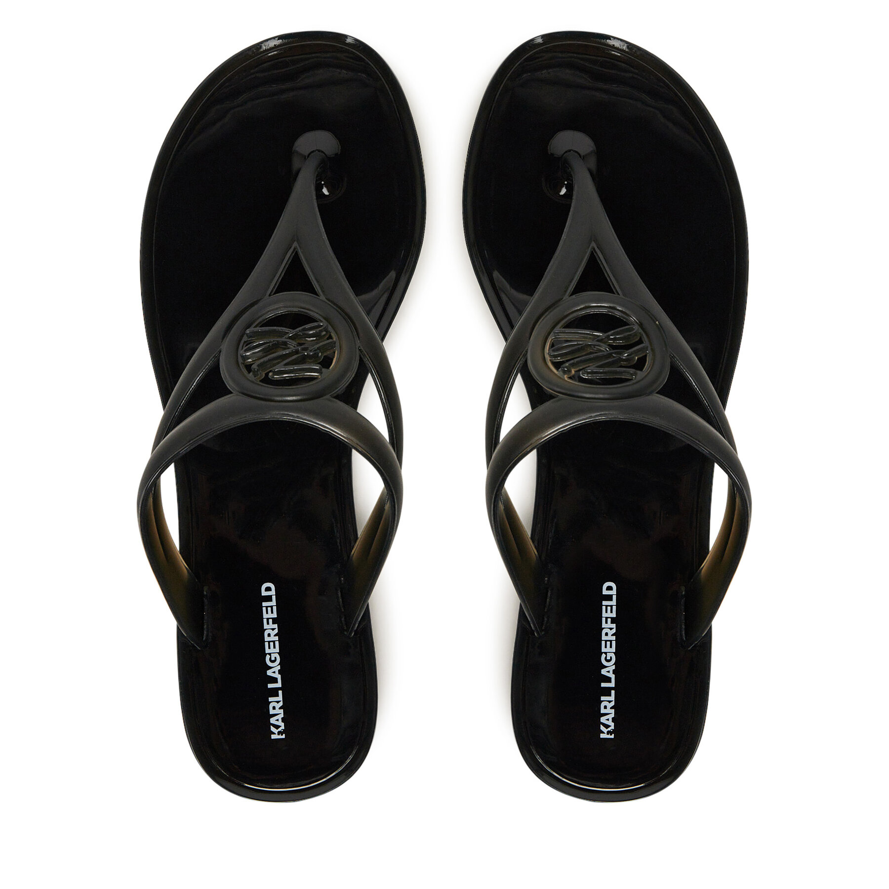 Žabky KARL LAGERFELD Jelly Thong KL80007A Čierna
