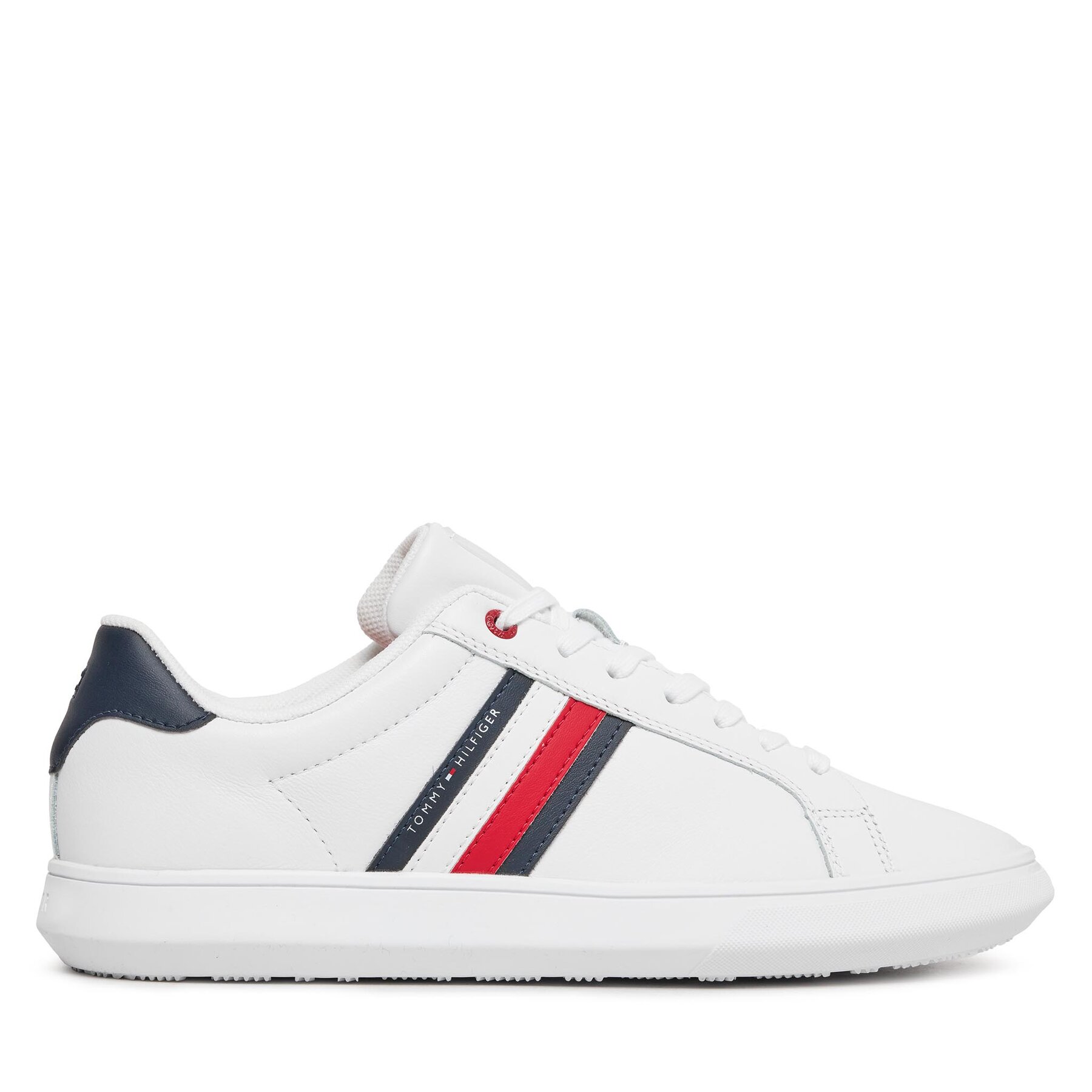 Pánske Sneakersy Tommy Hilfiger, Rozmer: 43, Biela, Essential Leather Cupsole FM0FM04921