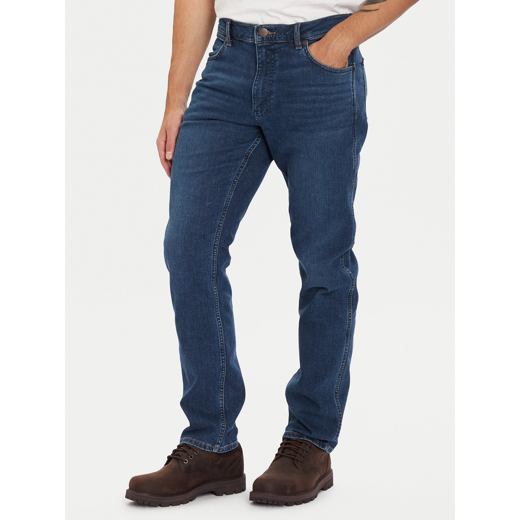 Wrangler Jeans Greensboro 112371010 Blau Straight Fit