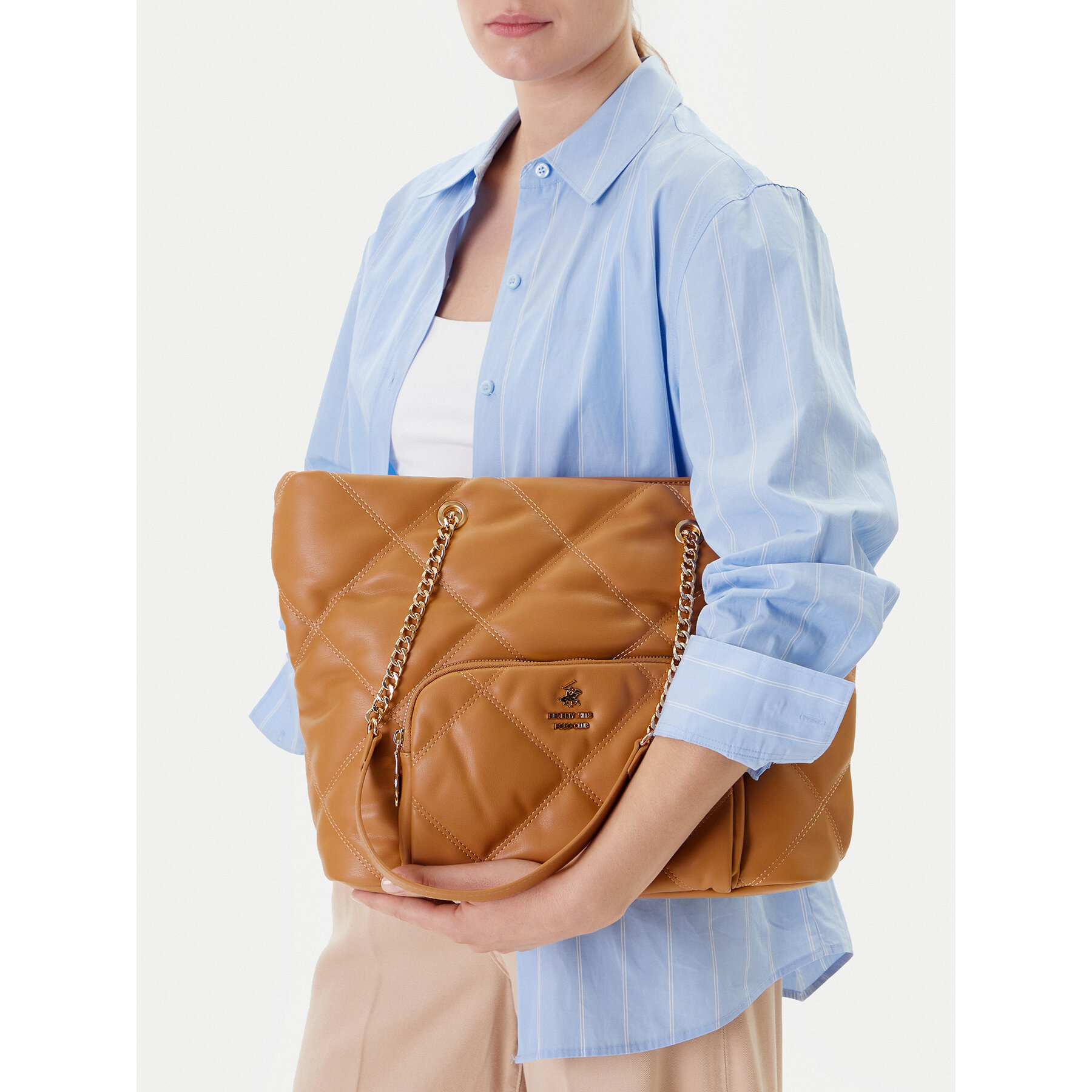 Geantă Beverly Hills Polo Club CEO-BHPC-C-010-08 Bej