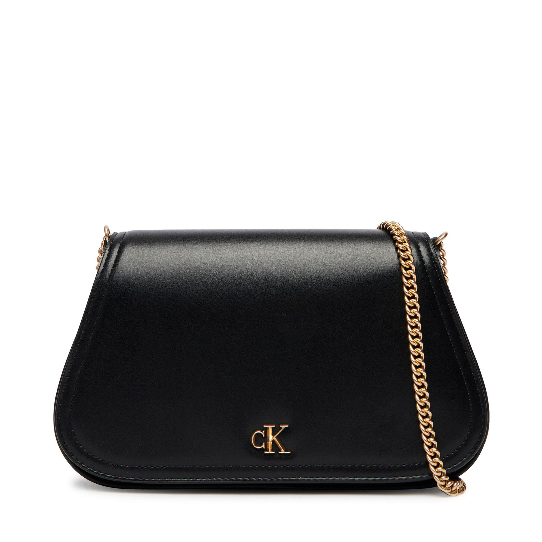 Geantă Calvin Klein Ck Curved Wallet On Chain LV04F1153G Negru