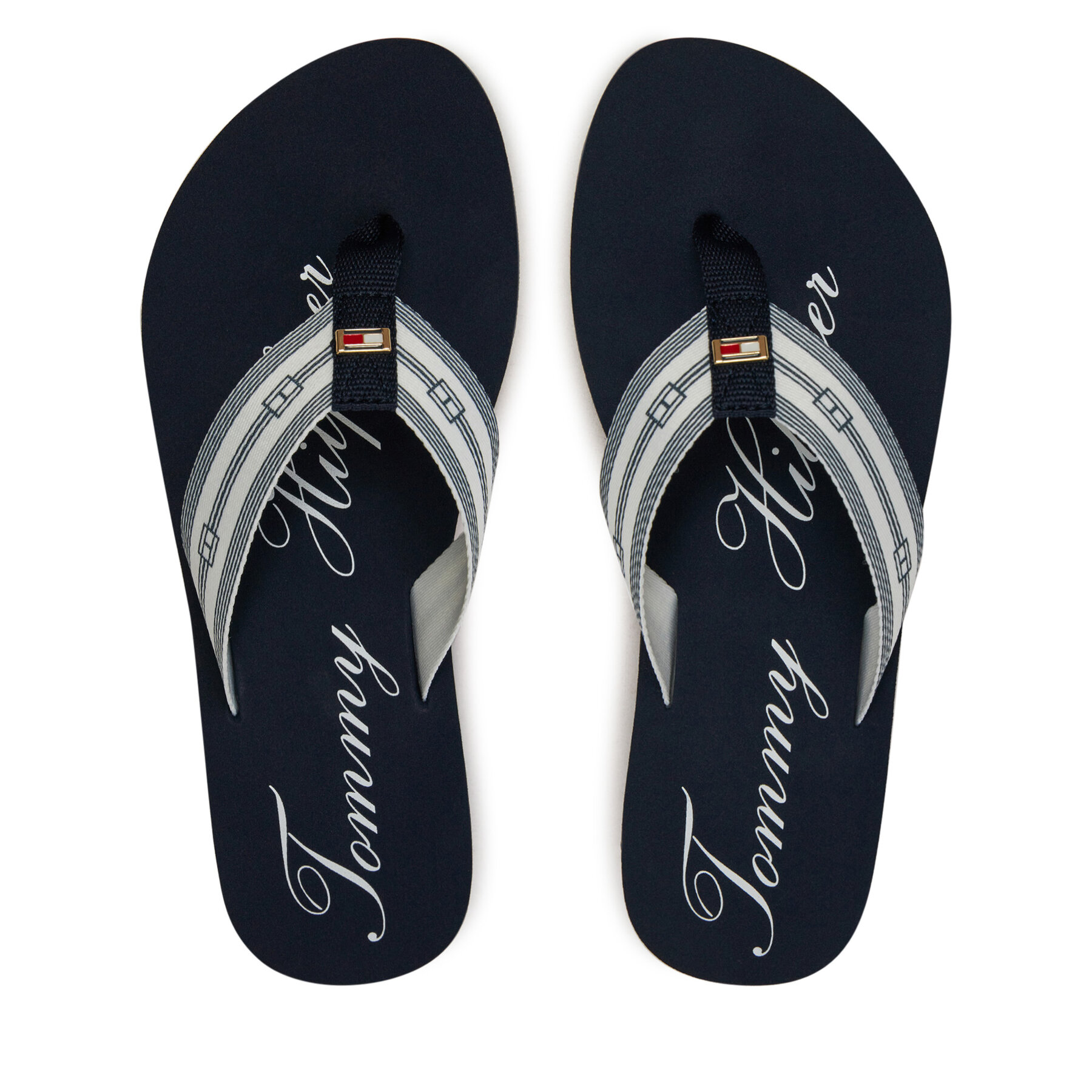 Σαγιονάρες Tommy Hilfiger Im Th Signature Beach Sandal FW0FW08369 Σκούρο μπλε