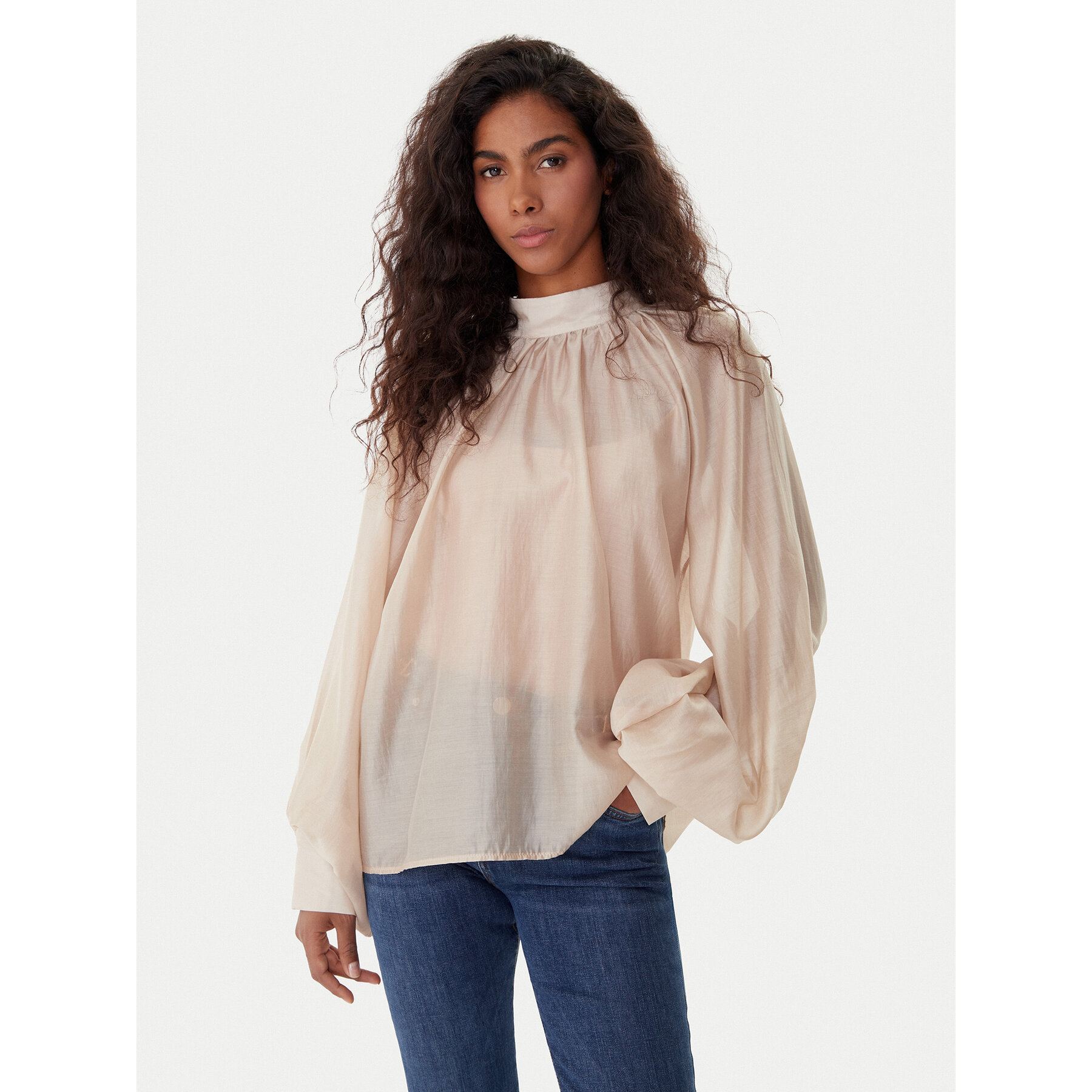 ViCOLO Bluse TF0314 Beige Regular Fit
