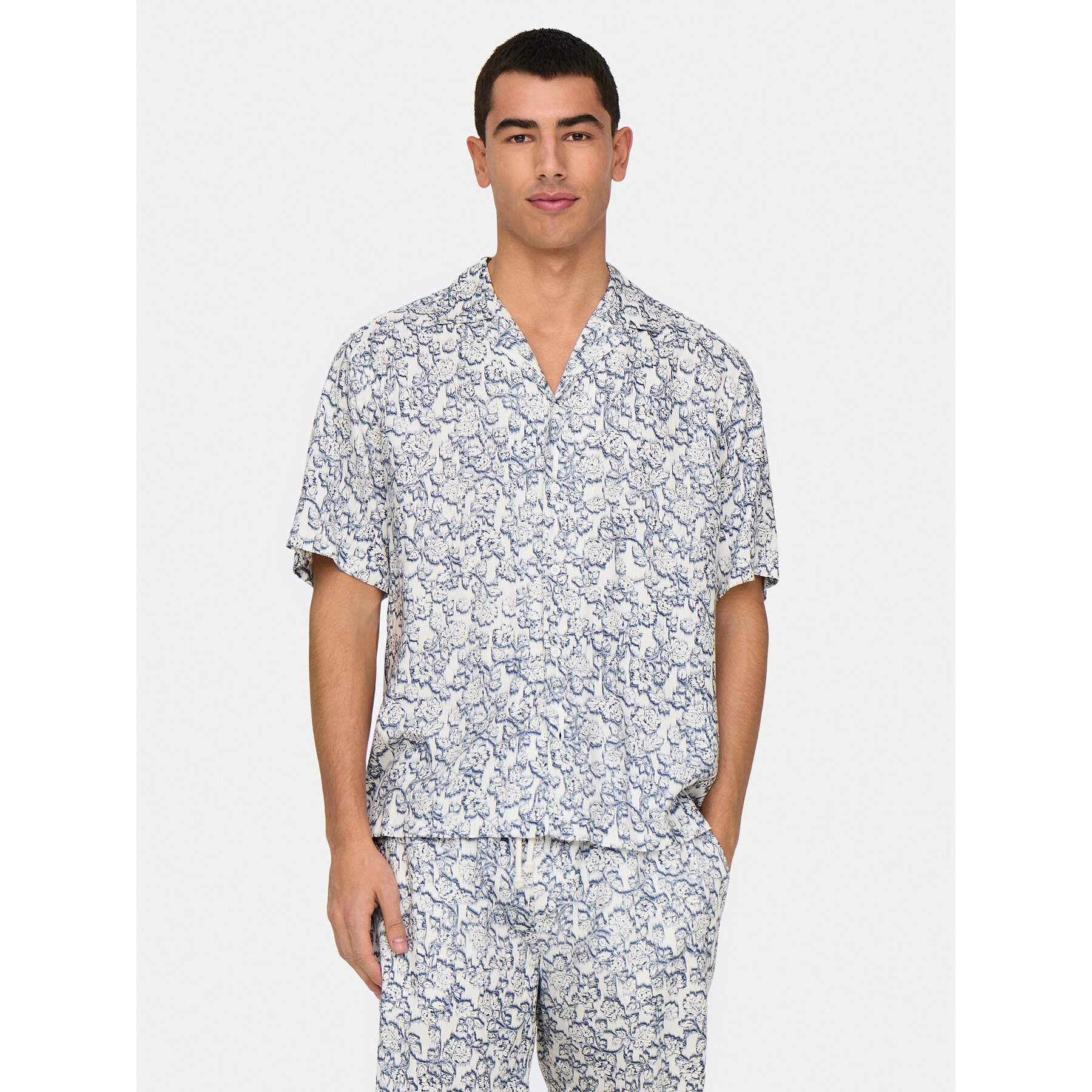 Only & Sons Hemd Dash 22032733 Écru Regular Fit