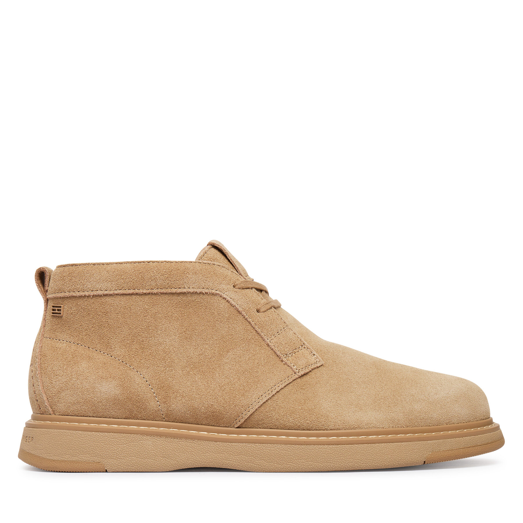 Šnurovacia obuv Tommy Hilfiger Comfort Suede Chukka FM0FM06074 Hnedá