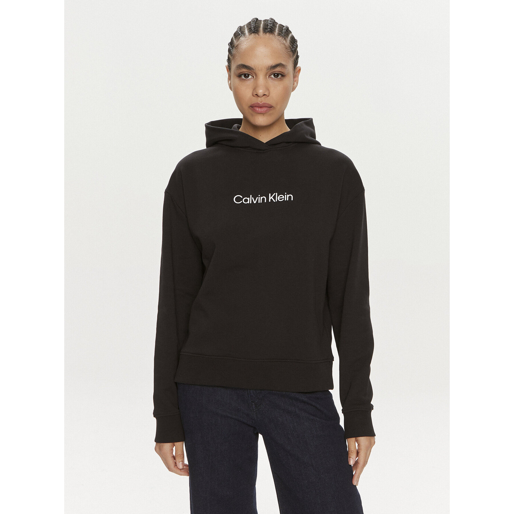 Calvin Klein Sweatshirt Hero Logo K20K205449 Schwarz Regular Fit