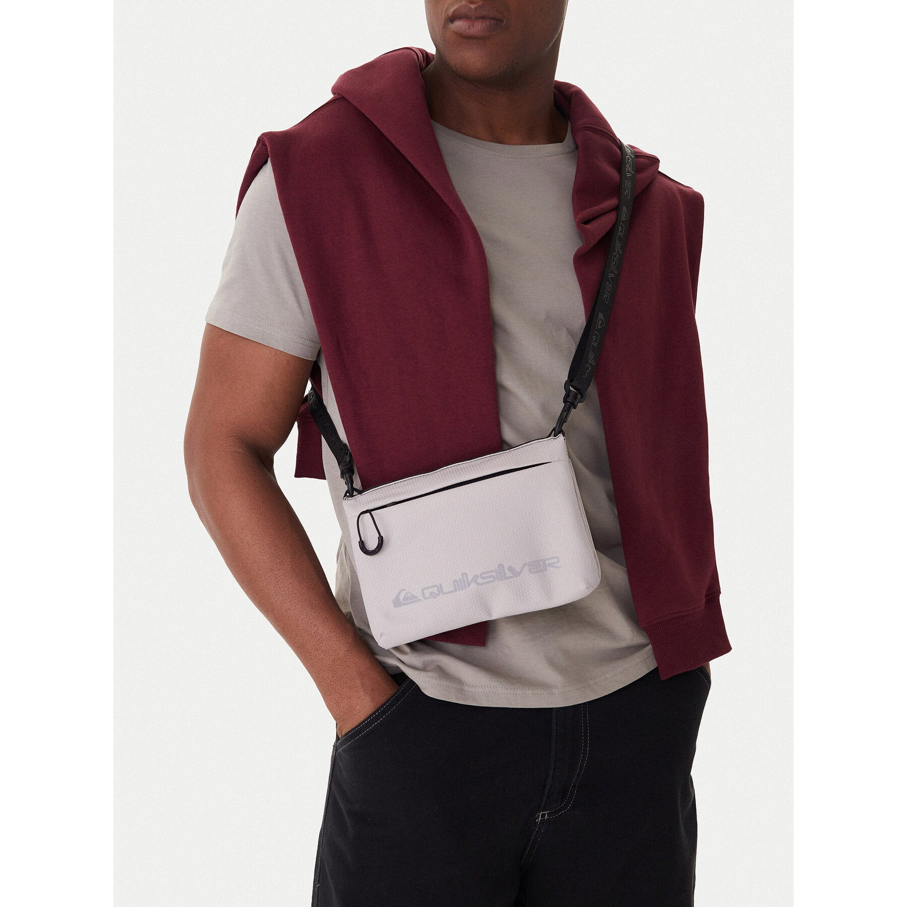 Torbica za okrog pasu Quiksilver CEOWB-QUIC-F-003-09 Siva