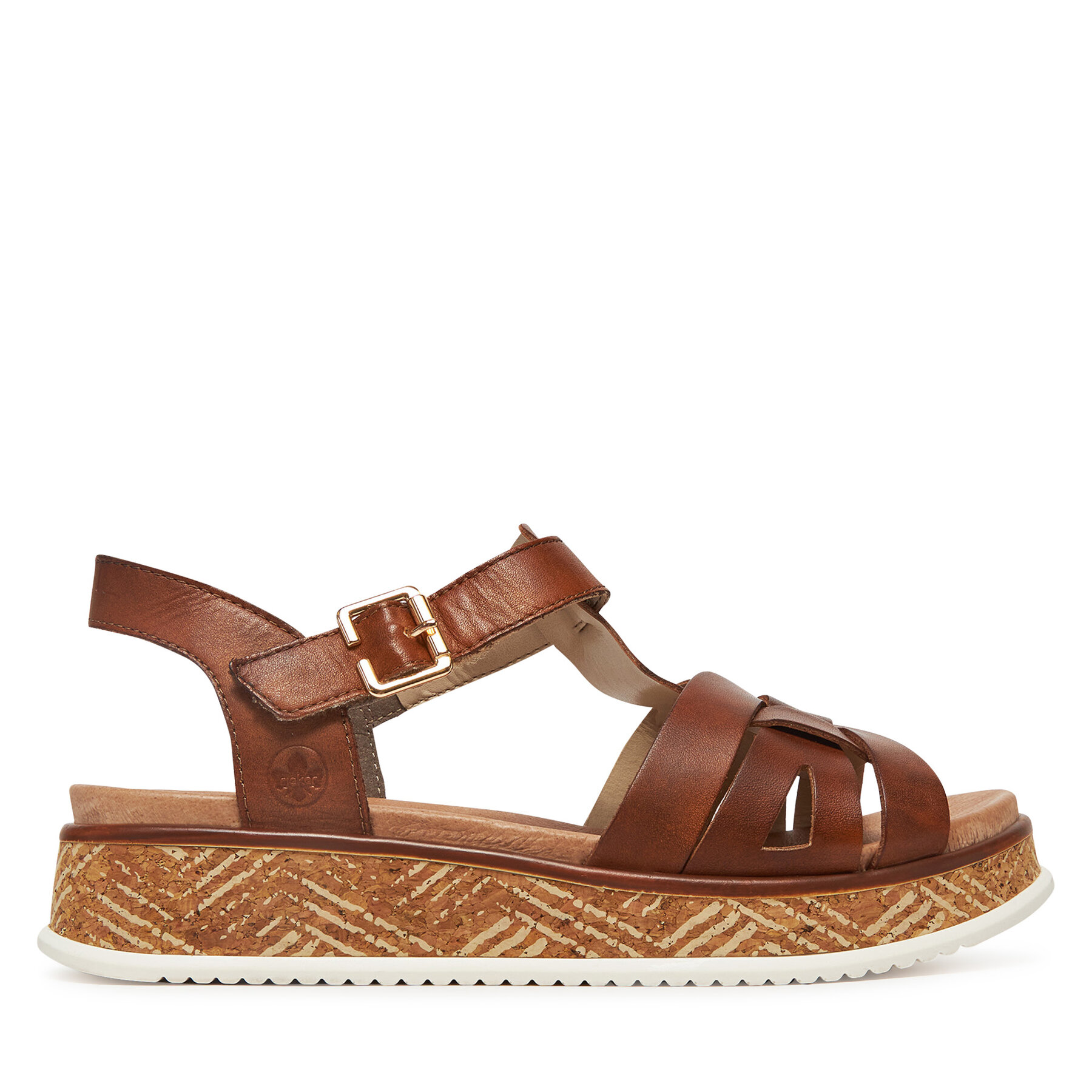 Sandali Rieker W0853-24 Marrone