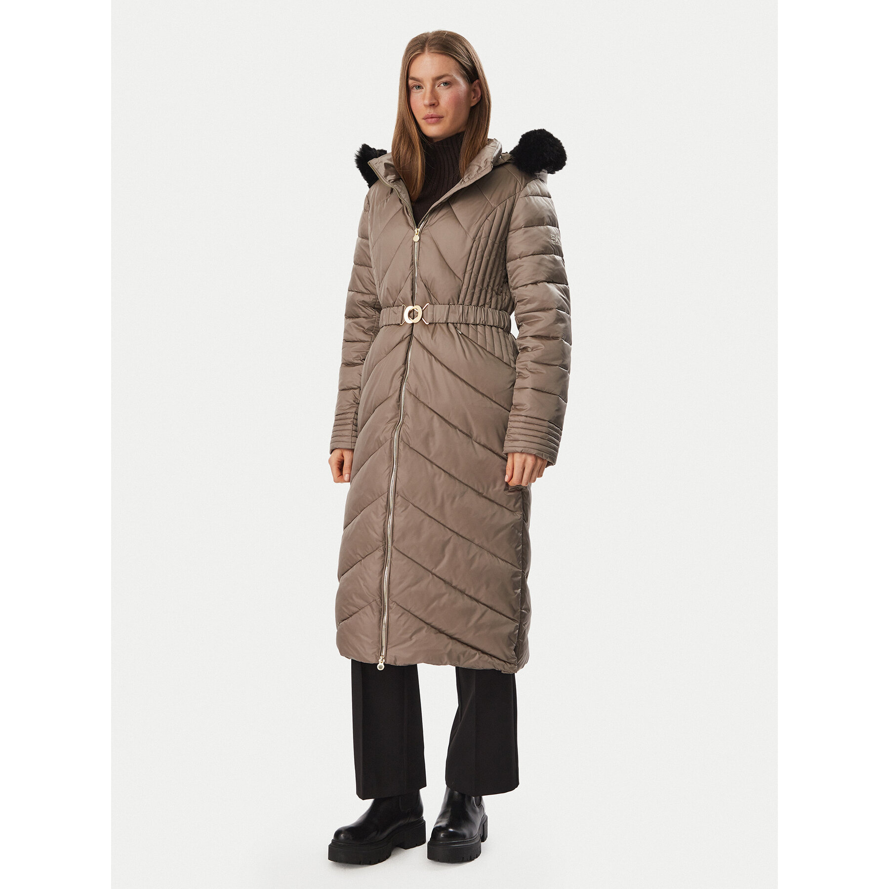 EA7 Emporio Armani Winterjacke 7W001501 AF25639 U6100 Hellbraun Regular Fit