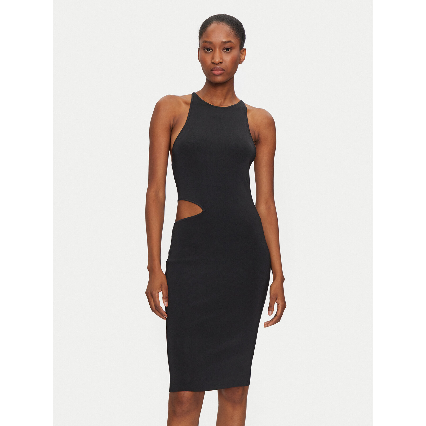 Calvin Klein Jeans Sommerkleid J20J224159 Schwarz Slim Fit