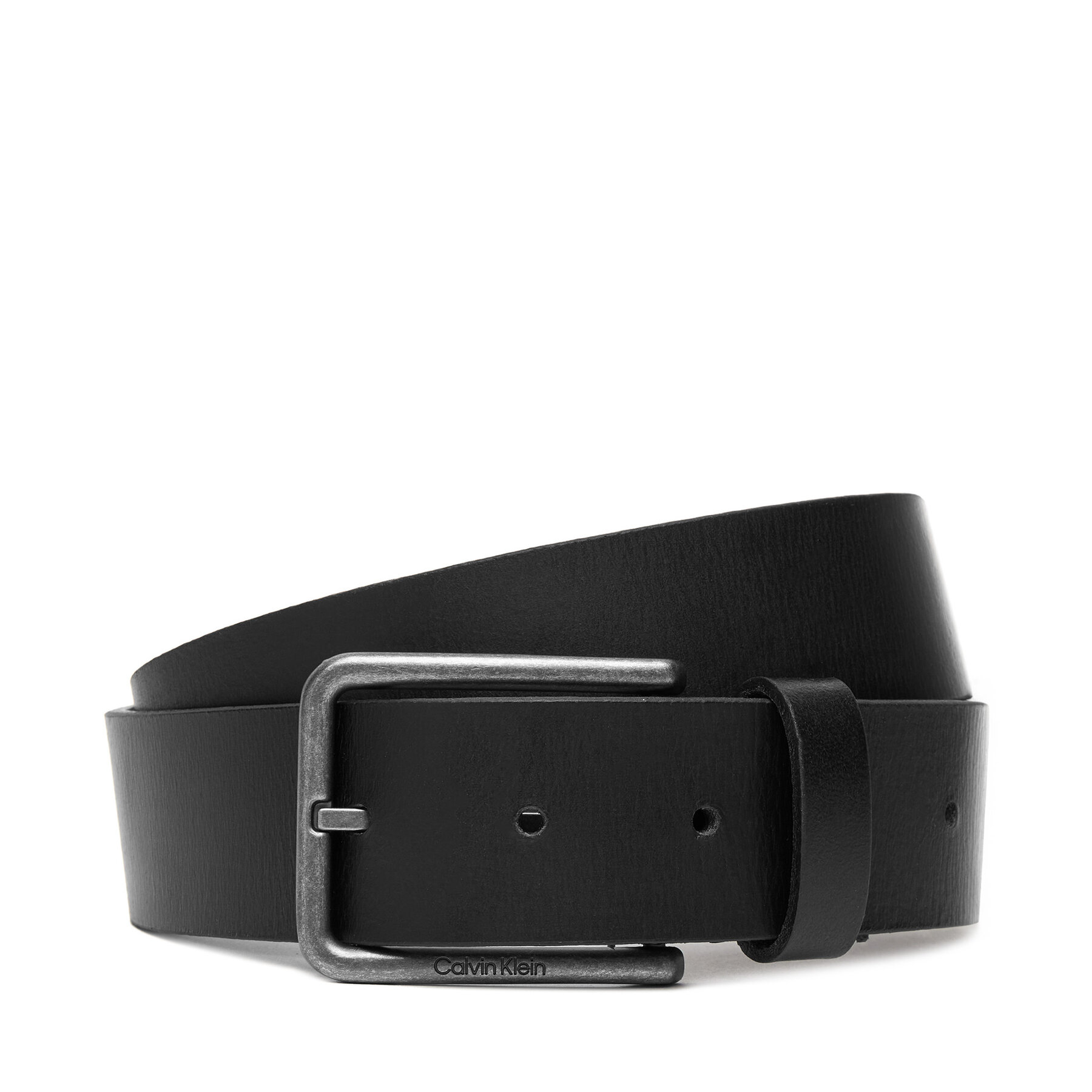 Pánsky opasok Calvin Klein Warmth Buckle Smooth 35Mm LV04D7047G Čierna