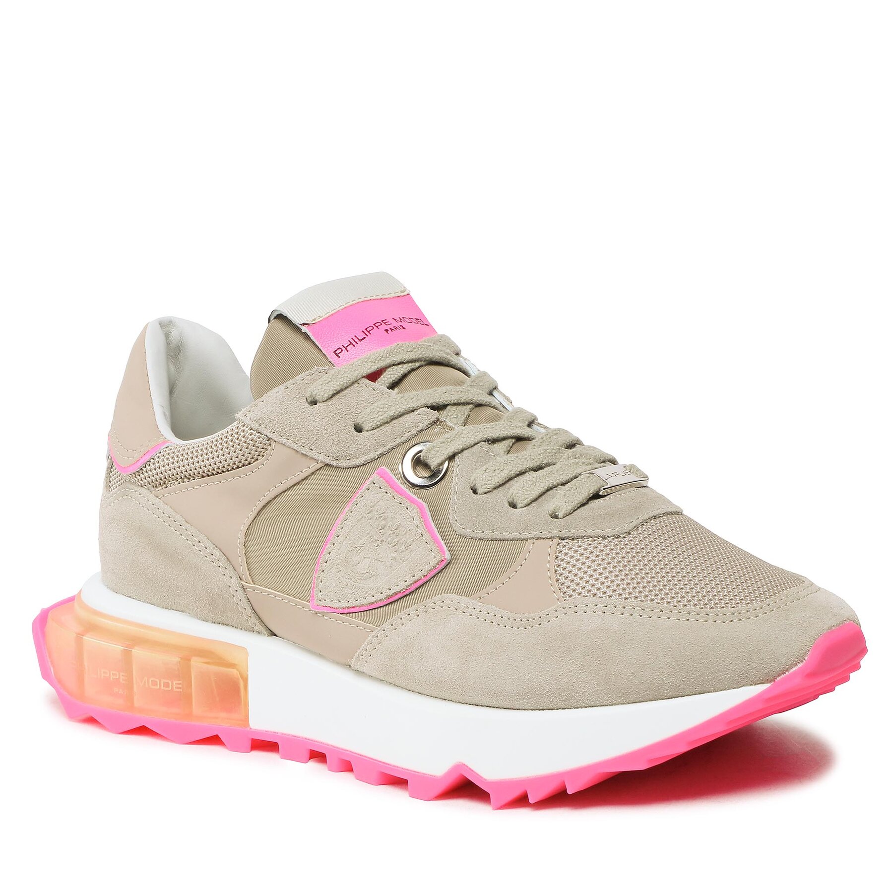 Philippe Model La Rue Low LRLD WN06 Beige/Fuchsia – Сникърси