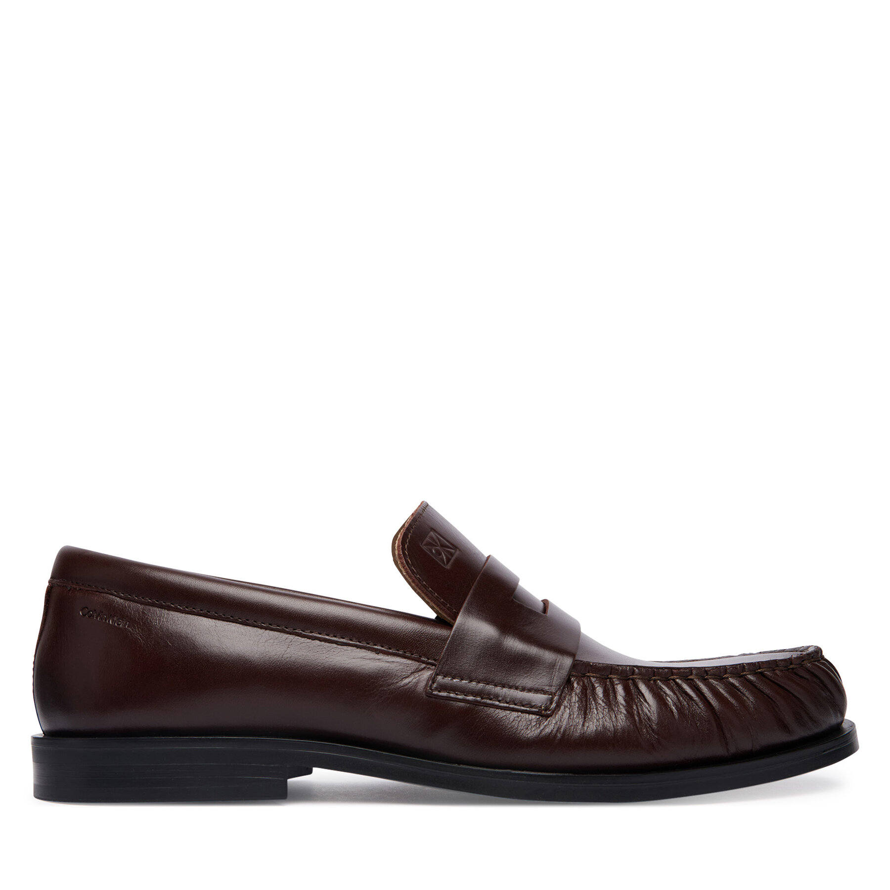 Loaferice Calvin Klein Ess Rubber Loafer Wr Pol Lth HM0HM02171 Tamno smeđa