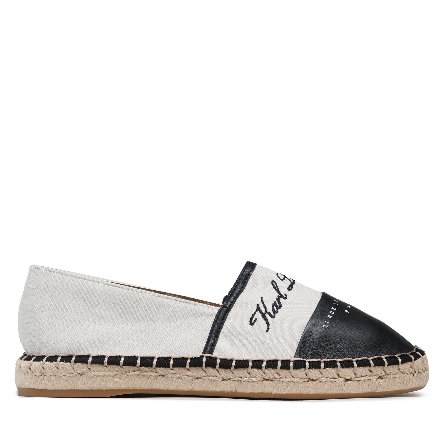 KARL LAGERFELD Donna Espadrillas, Taglia 36, Crema, KL80123, taglia : 36