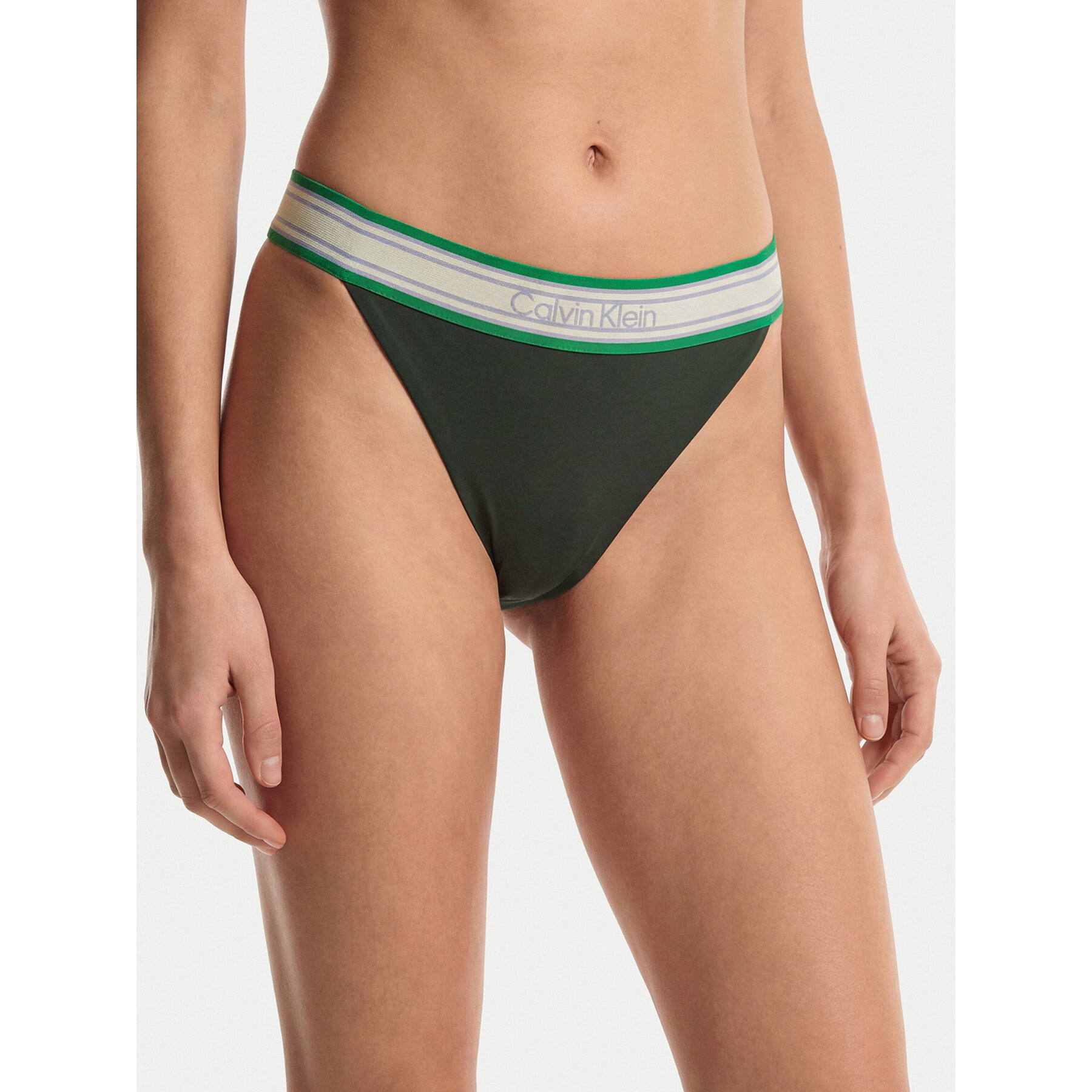 Calvin Klein Swimwear Bikini-Unterteil LV00Q61104 Dunkelgrün