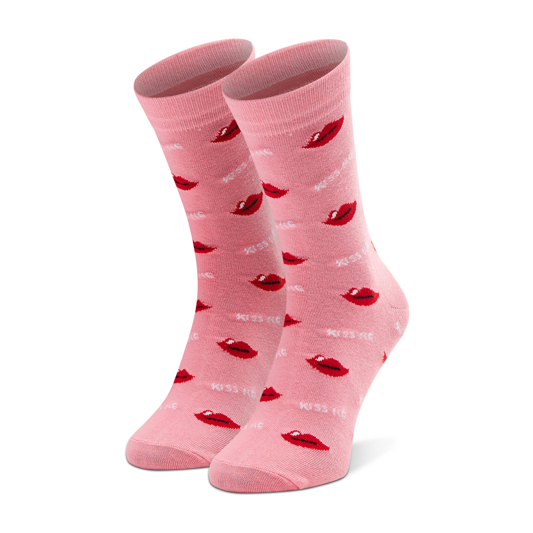 Ženske visoke čarape Dots Socks DTS-SX-491-R-3942 Ružičasta