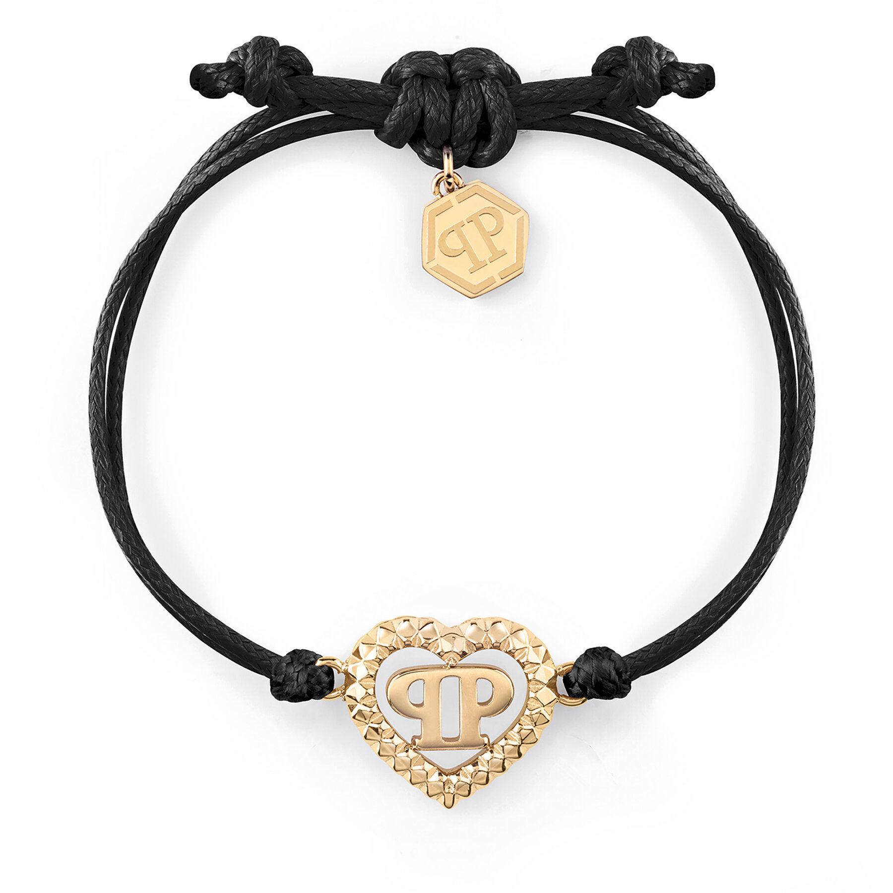 Damska Bransoletka PHILIPP PLEIN Czarny Plein Rocked Heart PJZEA09BU