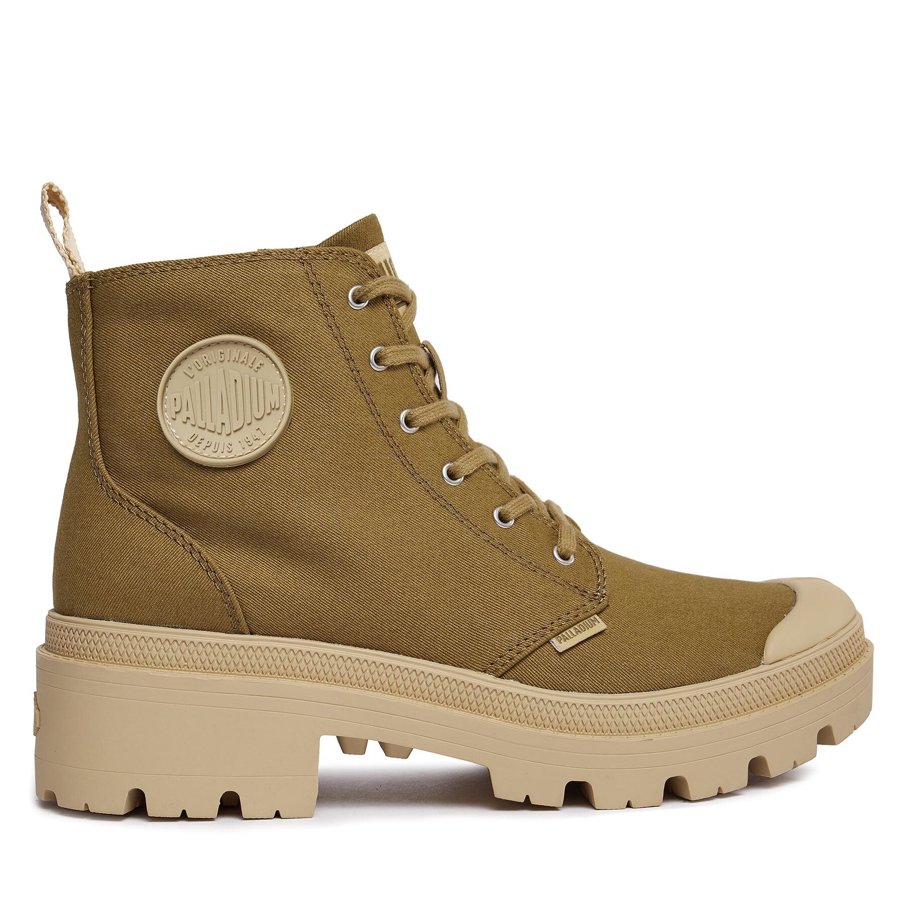 Outdoorová obuv Palladium Pallabase Twill 96907-204-M Hnedá
