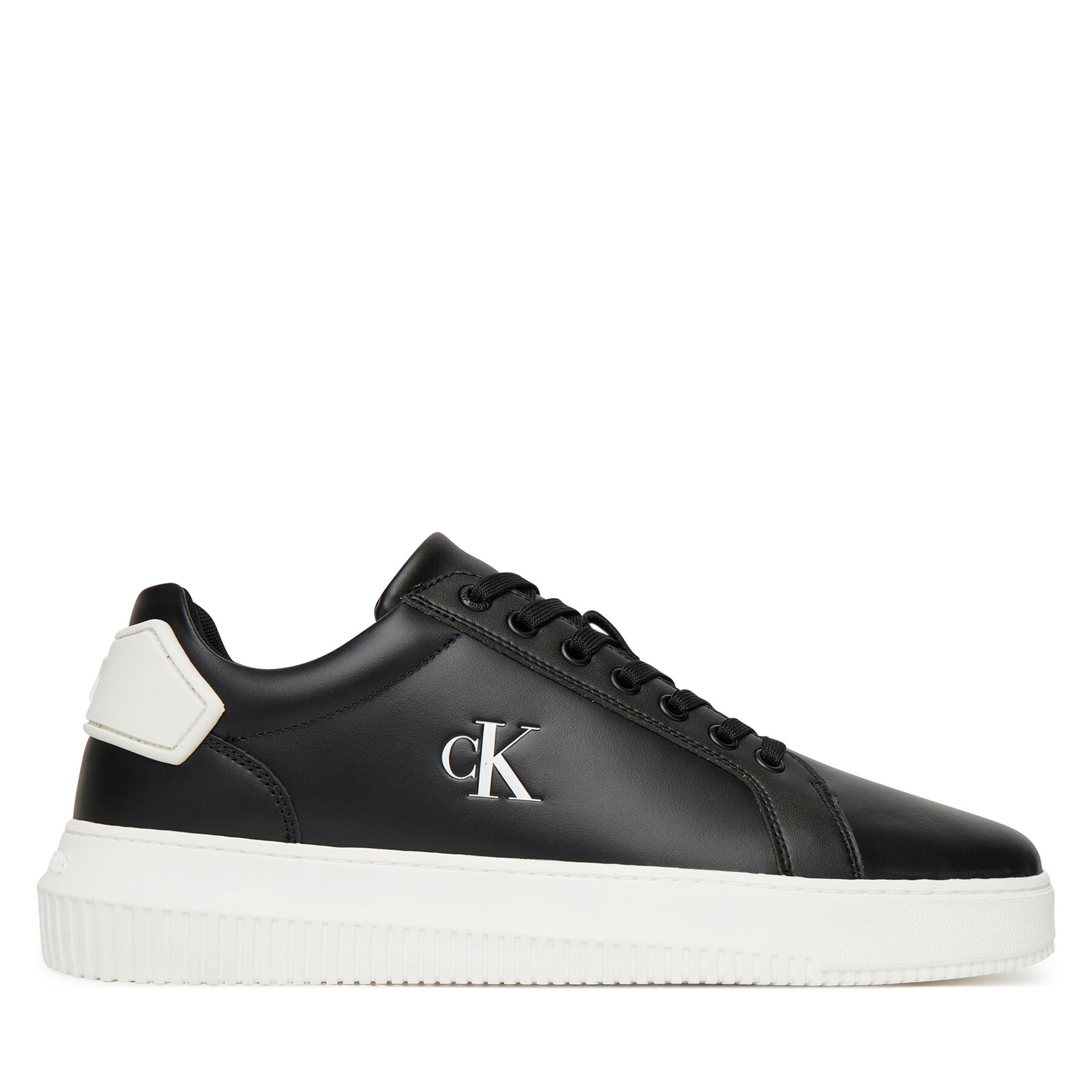 Сникърси Calvin Klein Jeans Chunky Cupsole Ru Patch Lth YM0YM01296 Черен