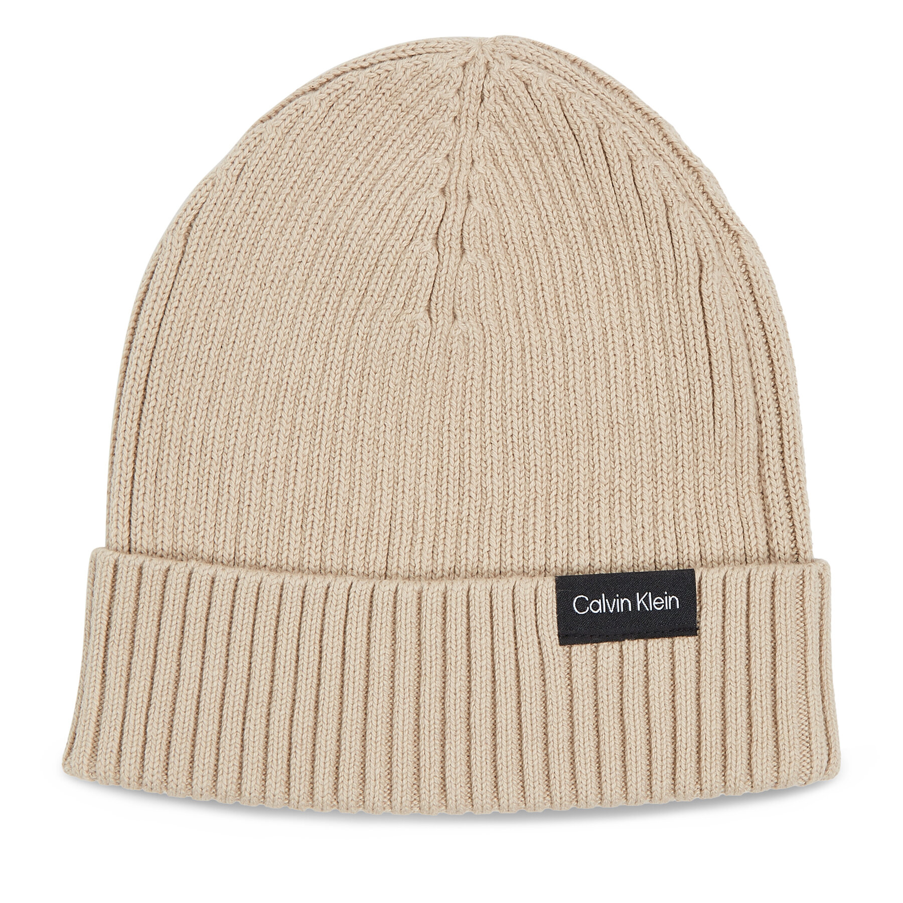 Căciulă Calvin Klein Classic Cotton Rib Beanie K50K510982 Bej