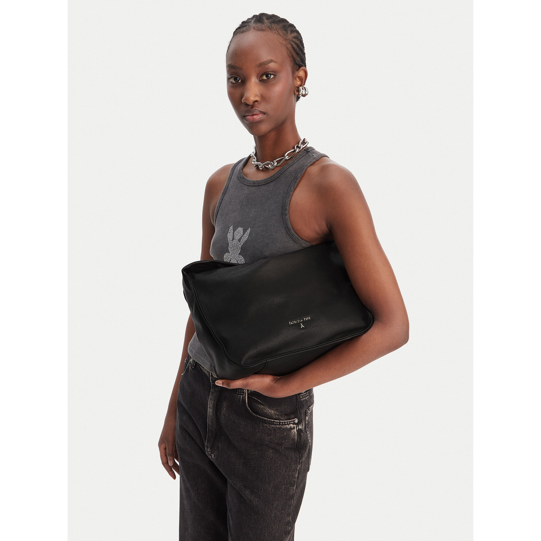 Geantă Patrizia Pepe 8B0314/L177-K103 Negru