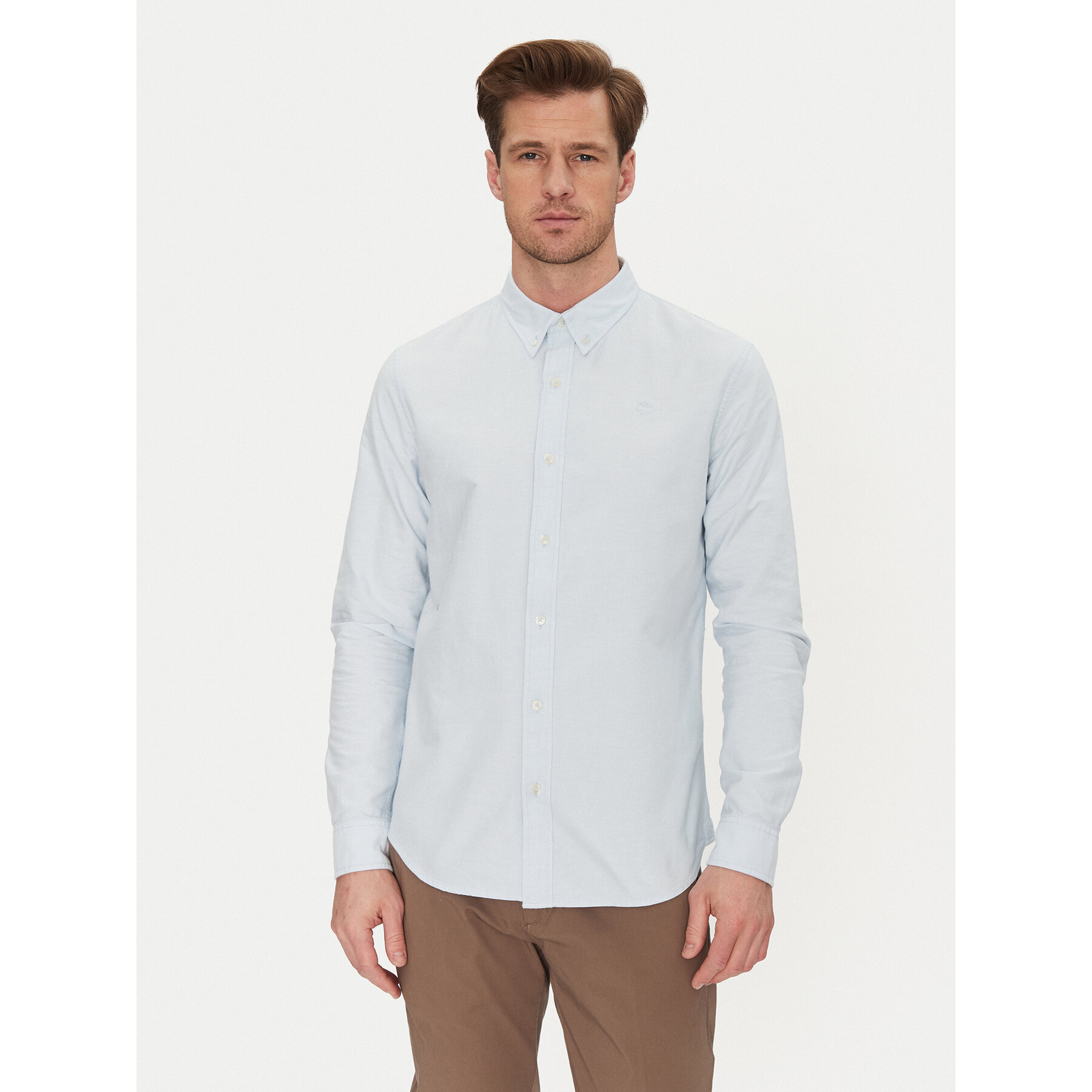 Timberland Hemd TB0A6GPN Himmelblau Slim Fit