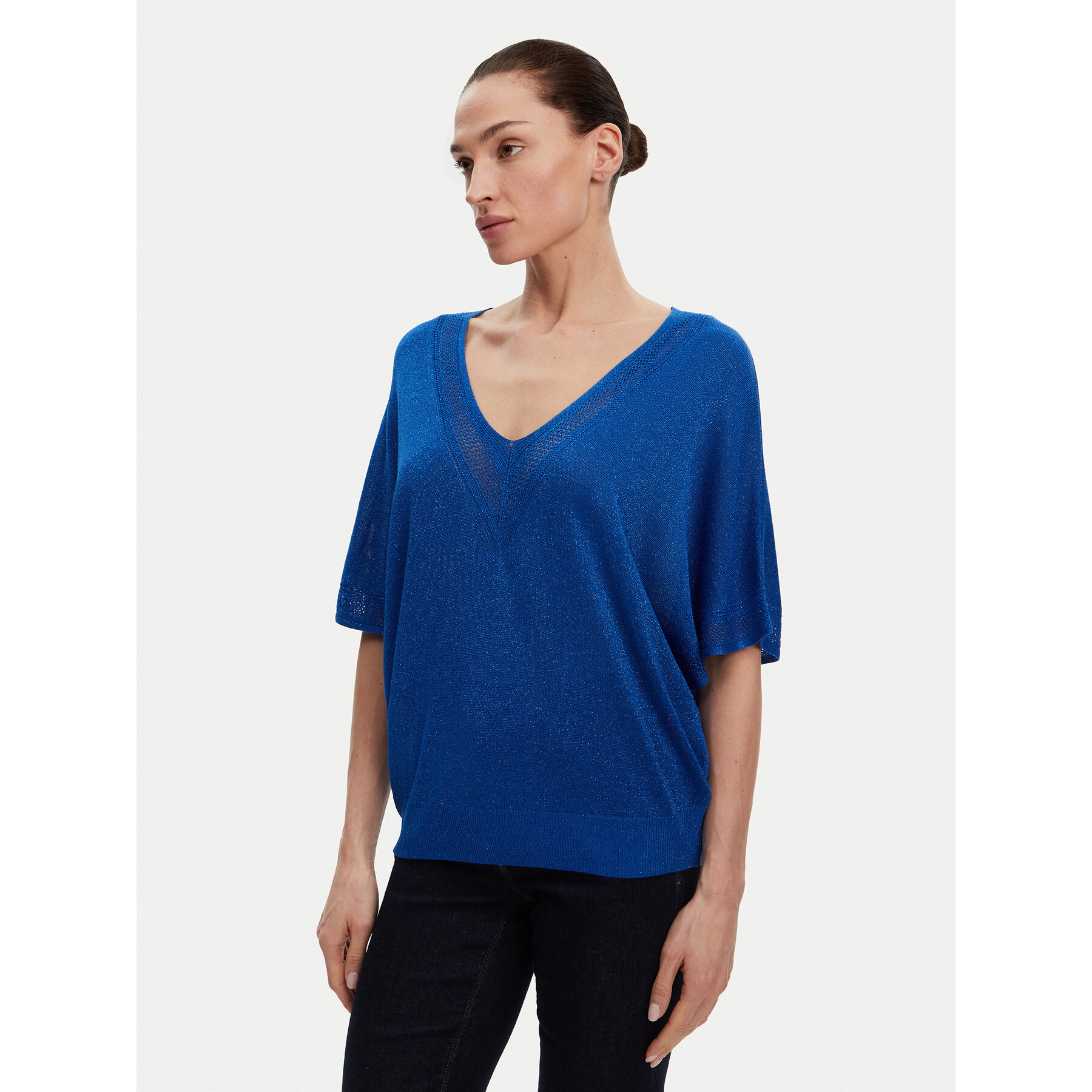 Morgan Bluse 241-MCHRIS Blau Relaxed Fit
