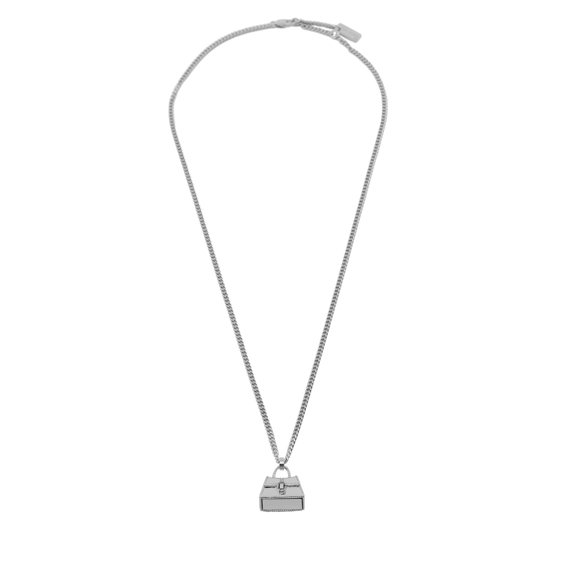 Колие Marc Jacobs The St. Marc Cuban-Link Chain Necklace 2F3JNC001J37 Сребрист