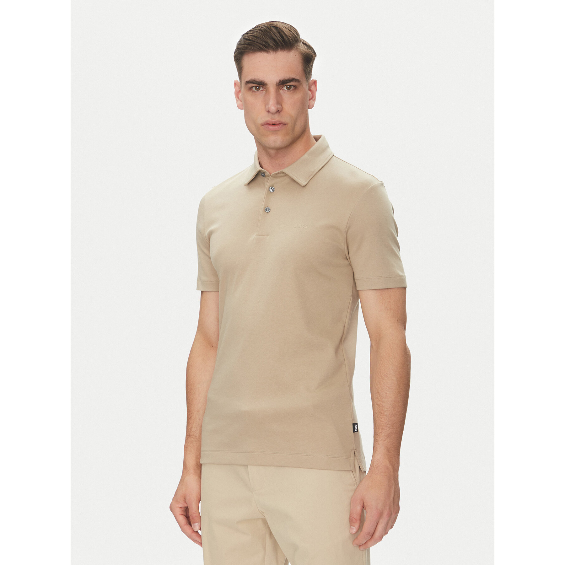 BOSS Pólóing Palosh 30 50471335 Bézs Slim Fit