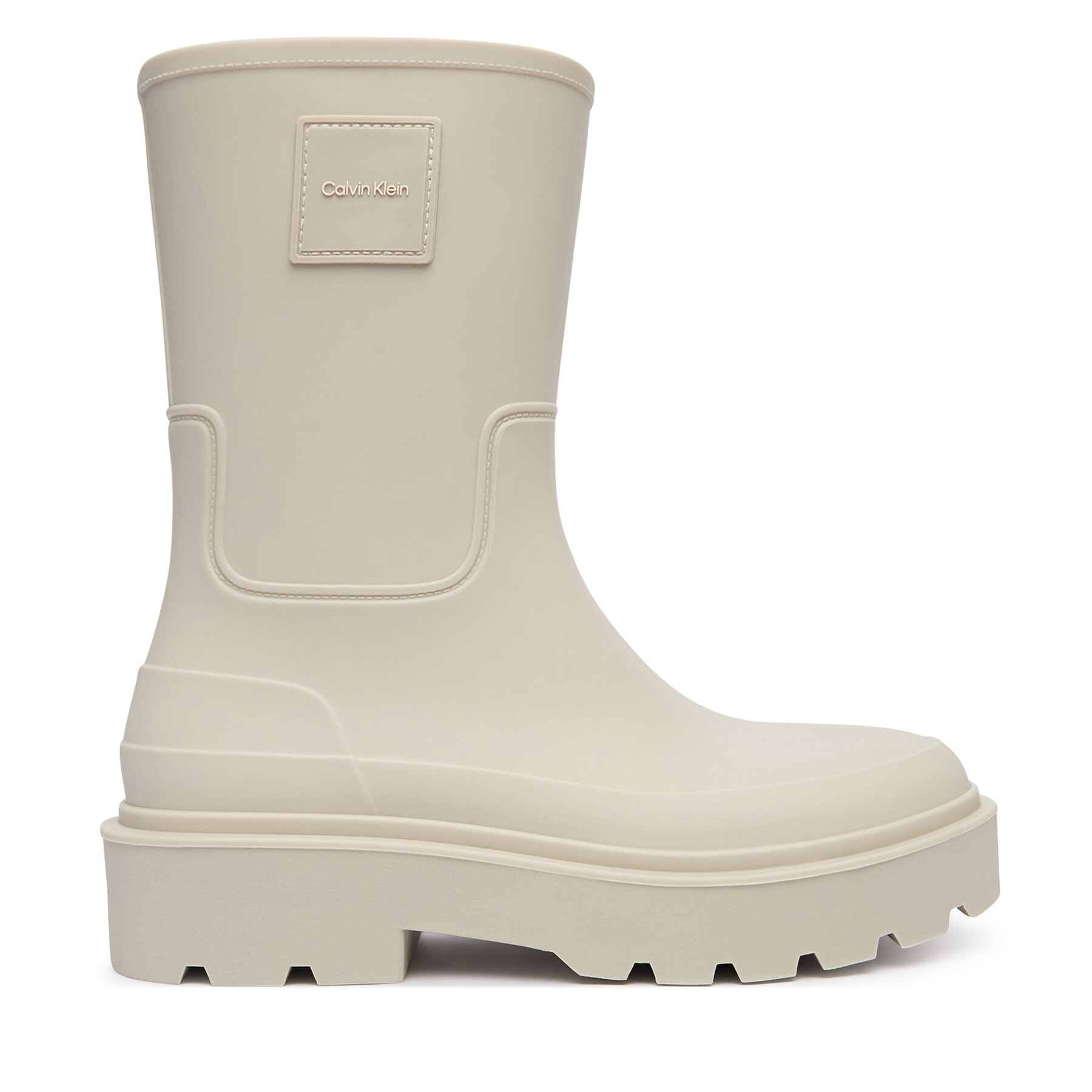 Cizme de cauciuc Calvin Klein Rainboot Rubber HW0HW03179 Crem