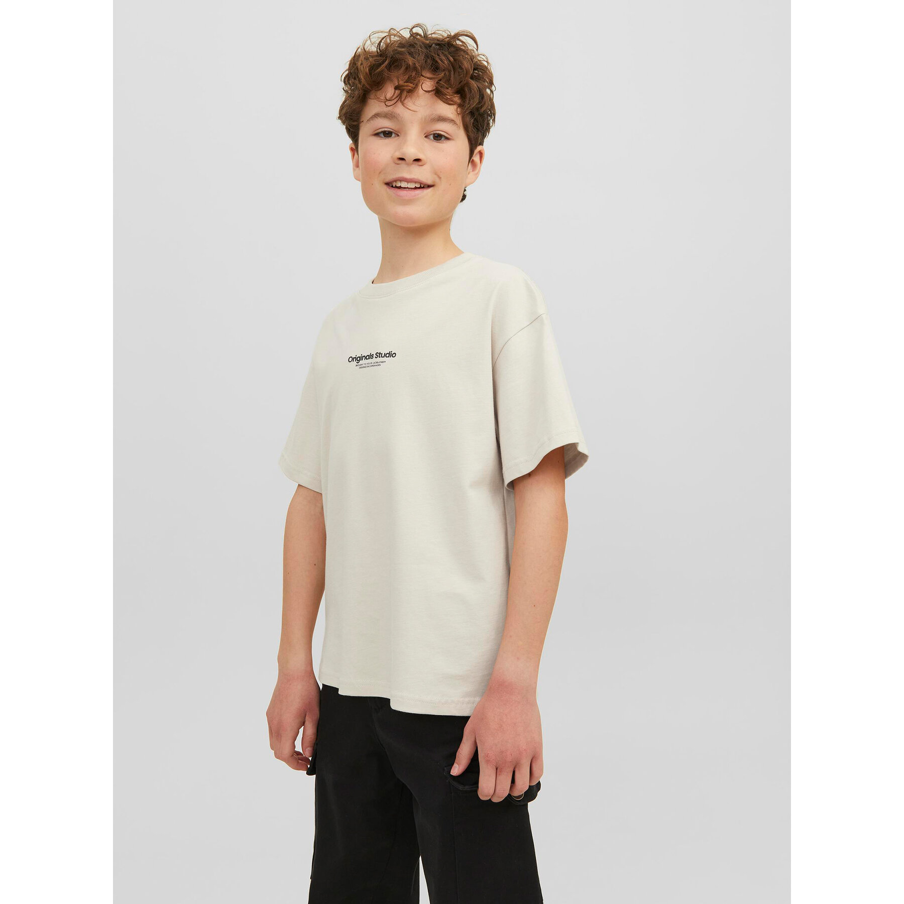Jack & Jones Junior Marškinėliai Vesterbro 12242827 Smėlio Loose Fit