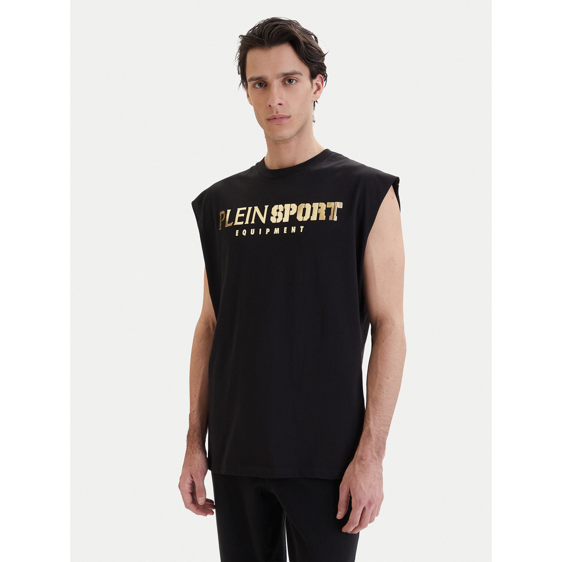 Plein Sport Tank top PAEC MTK8319 STE001N Μαύρο Regular Fit