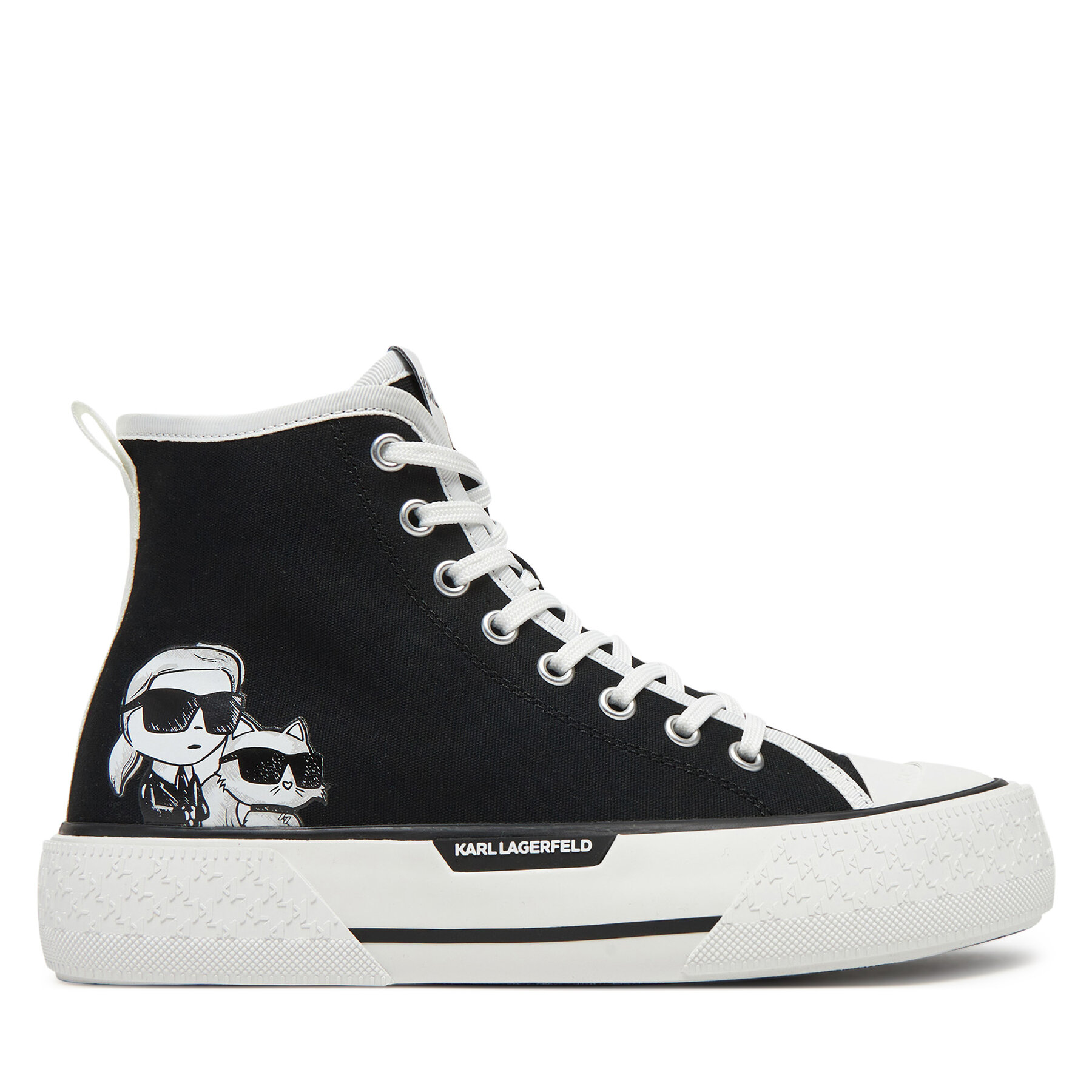 Plátenky KARL LAGERFELD KL60654T Čierna