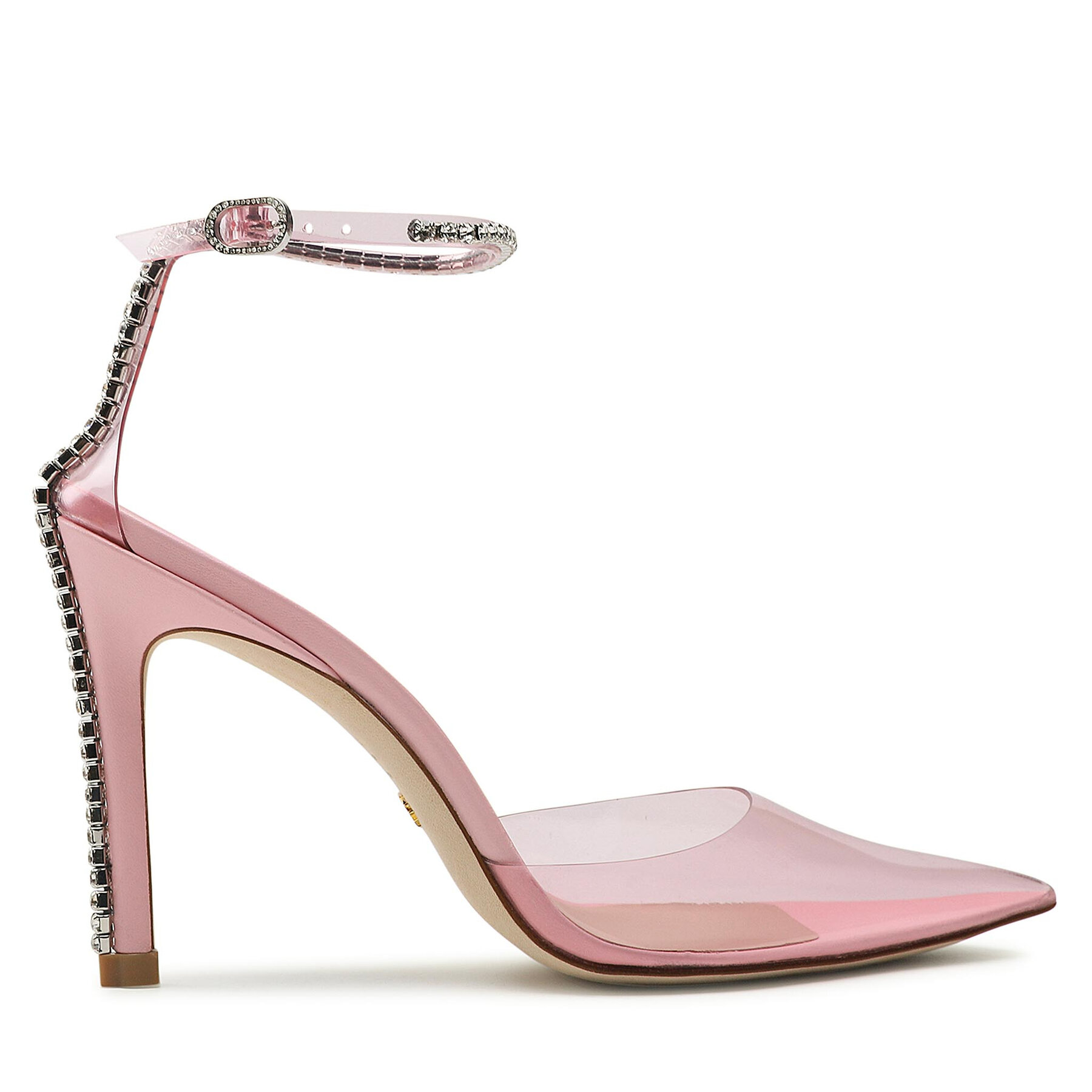 Dámske Sandále Stuart Weitzman, Rozmer: 39, Priehľadná, Stuart Glam 100 Strappm SC002