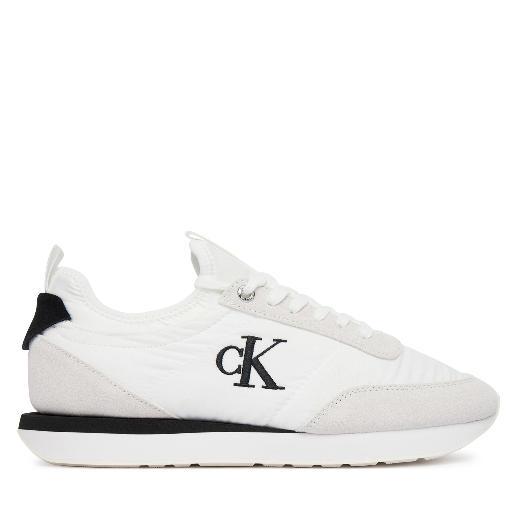 Superge Calvin Klein Retro Runner Lace Up Sock YW0YW02060 Bela