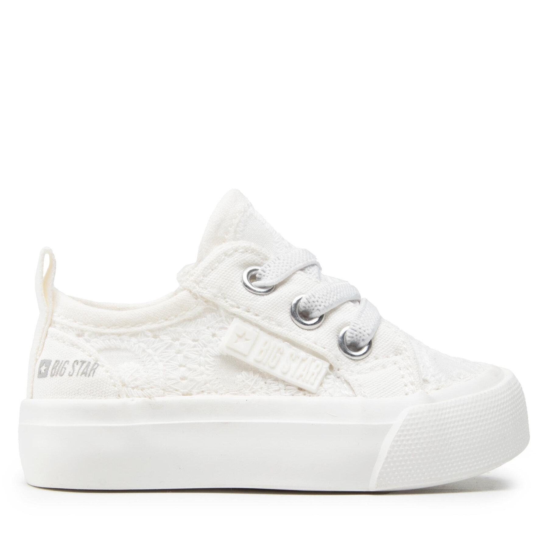 Dziecięce Tenisówki Big Star Shoes, Rozmiar 17 Biały JJ374020