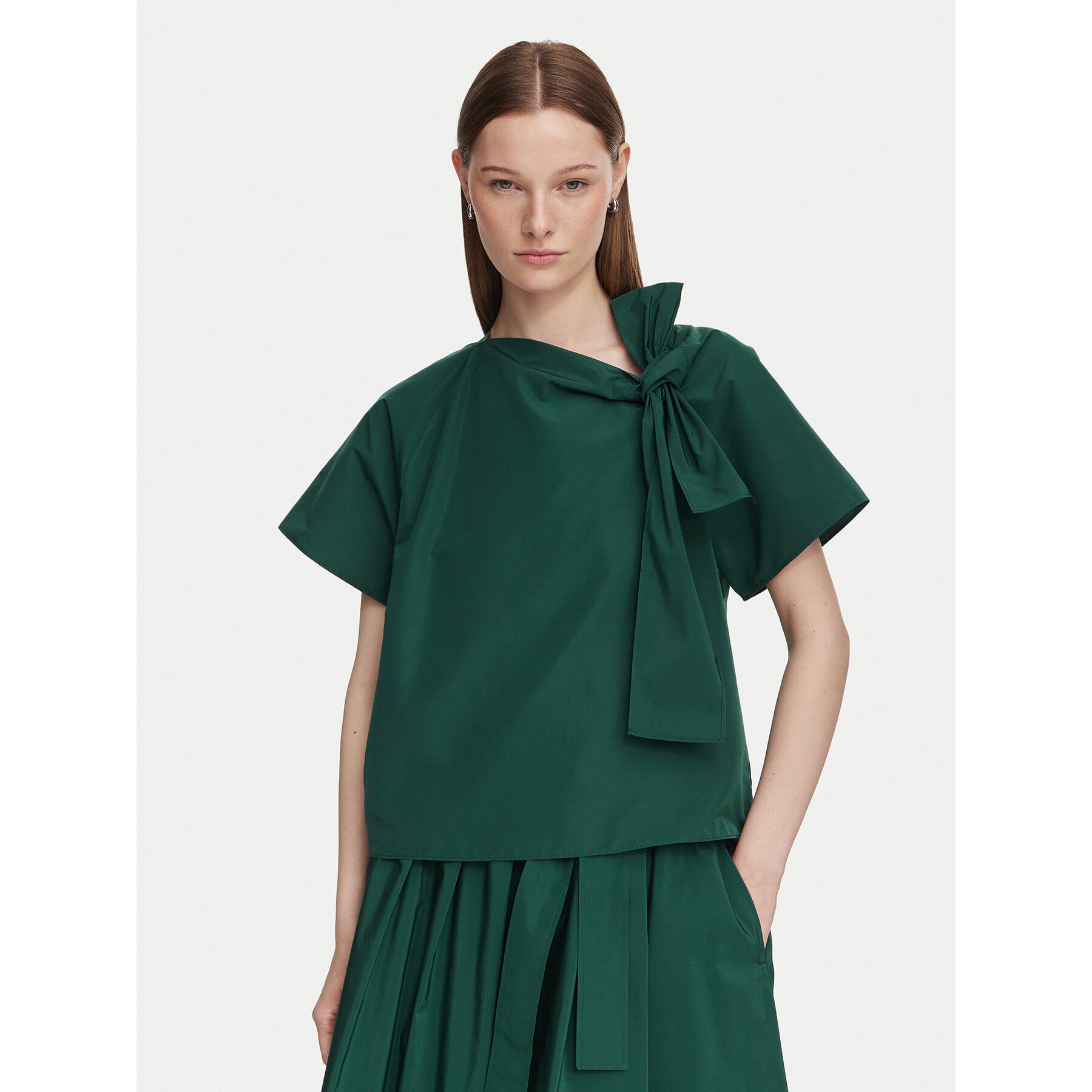 Weekend Max Mara Bluse Recente 2625166071 Dunkelgrün Regular Fit
