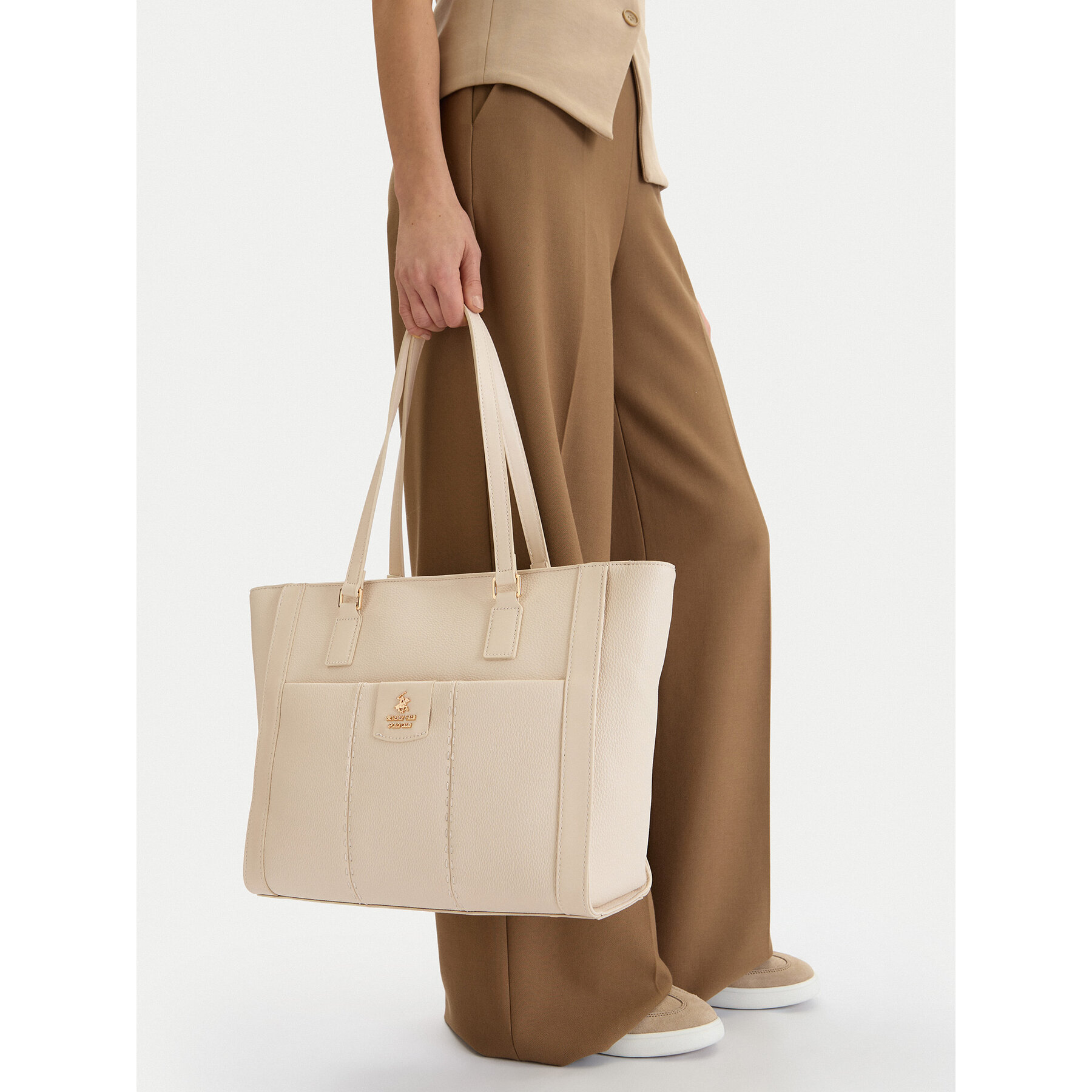 Geantă Beverly Hills Polo Club CEO-BHPC-C-021-09 Écru