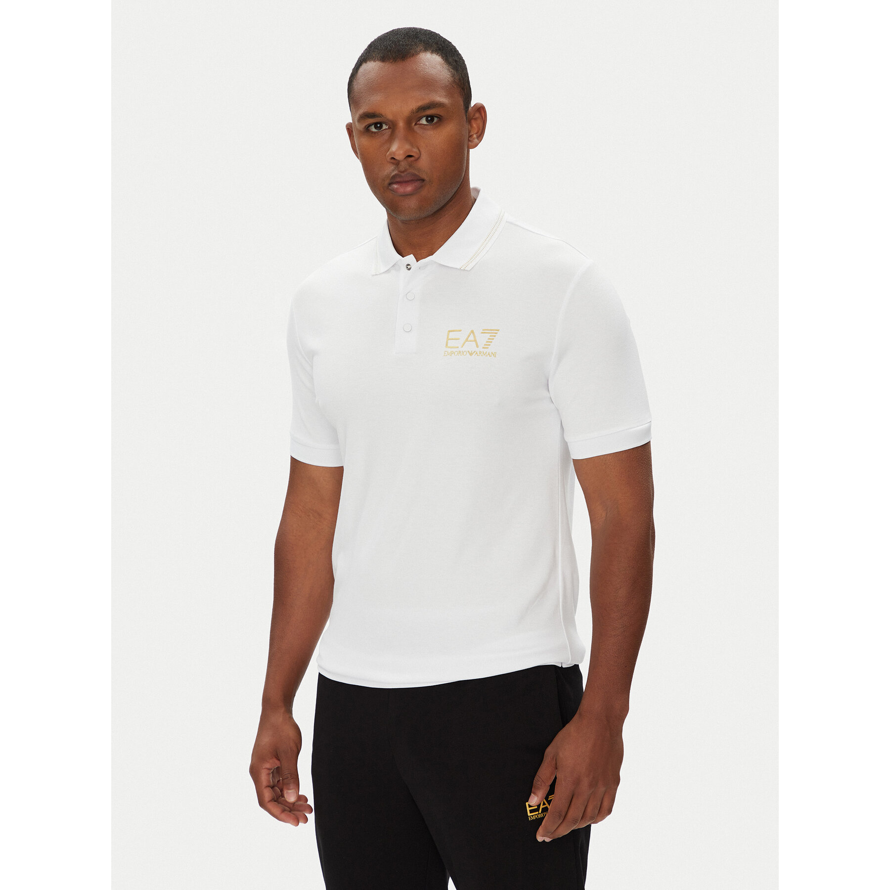 EA7 Emporio Armani Pólóing 7M000300 AF13739 U0002 Fehér Slim Fit