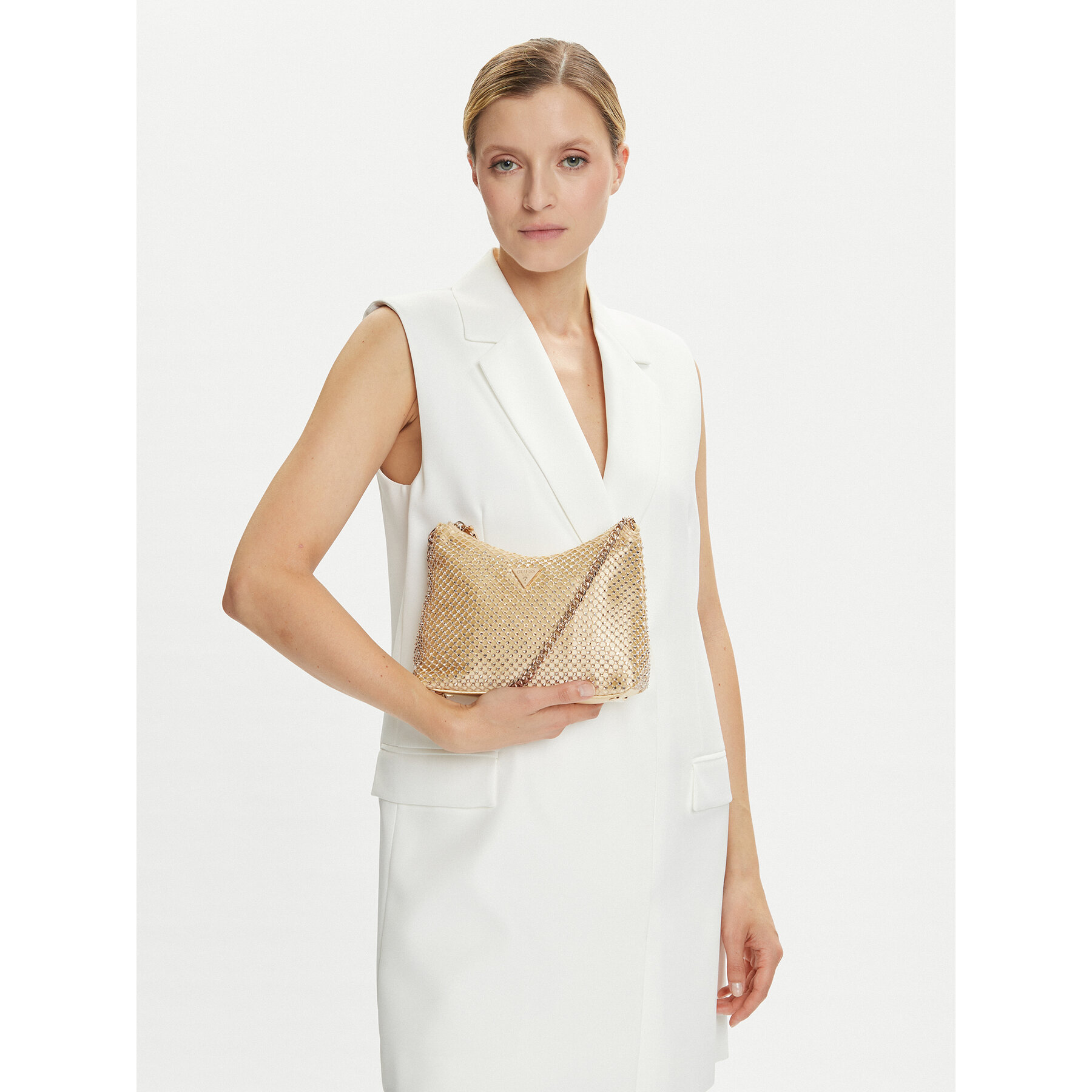 Geantă Guess HWCE93 50170 Auriu