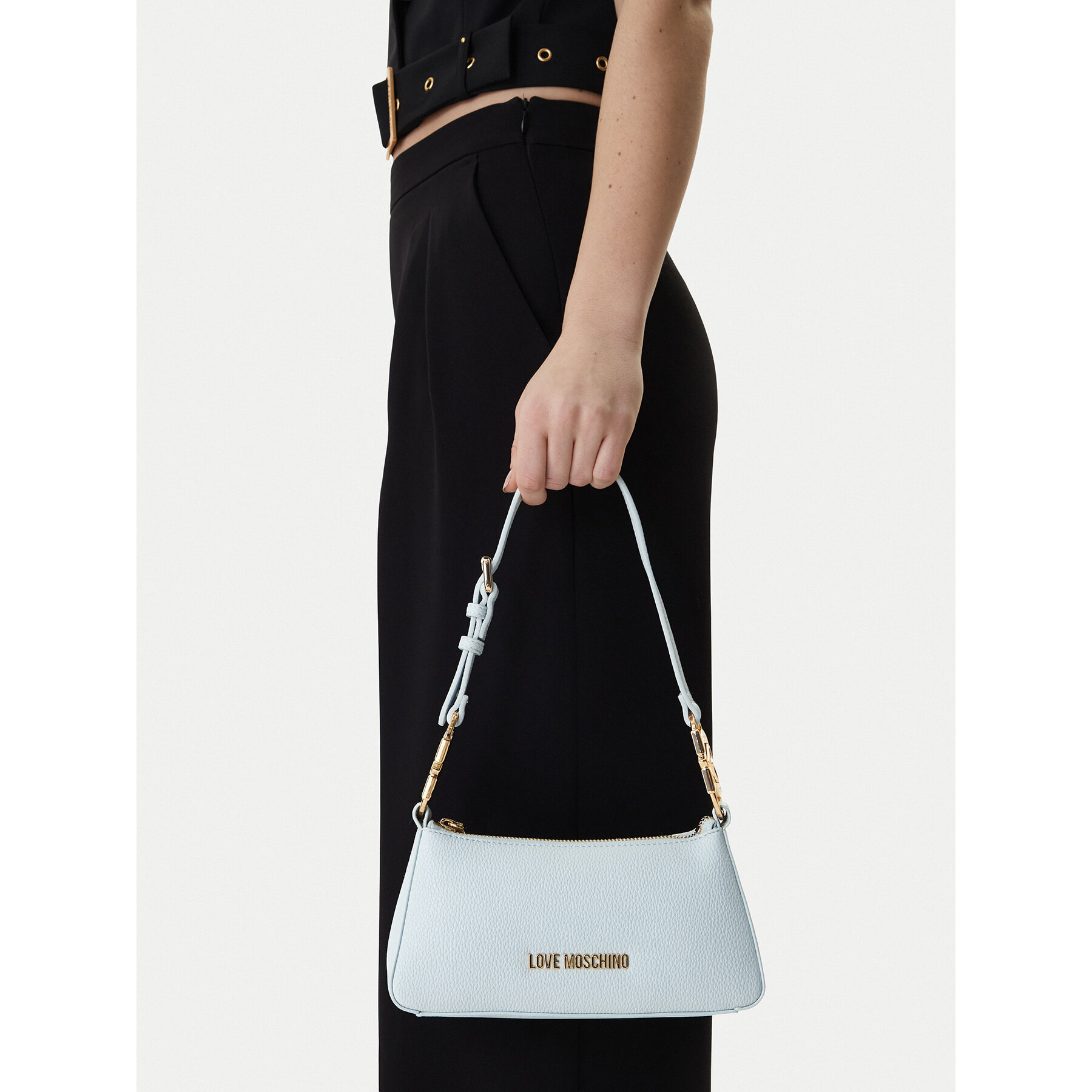 Ročna torba LOVE MOSCHINO JC4007PP1OLB0701 Svetlo modra