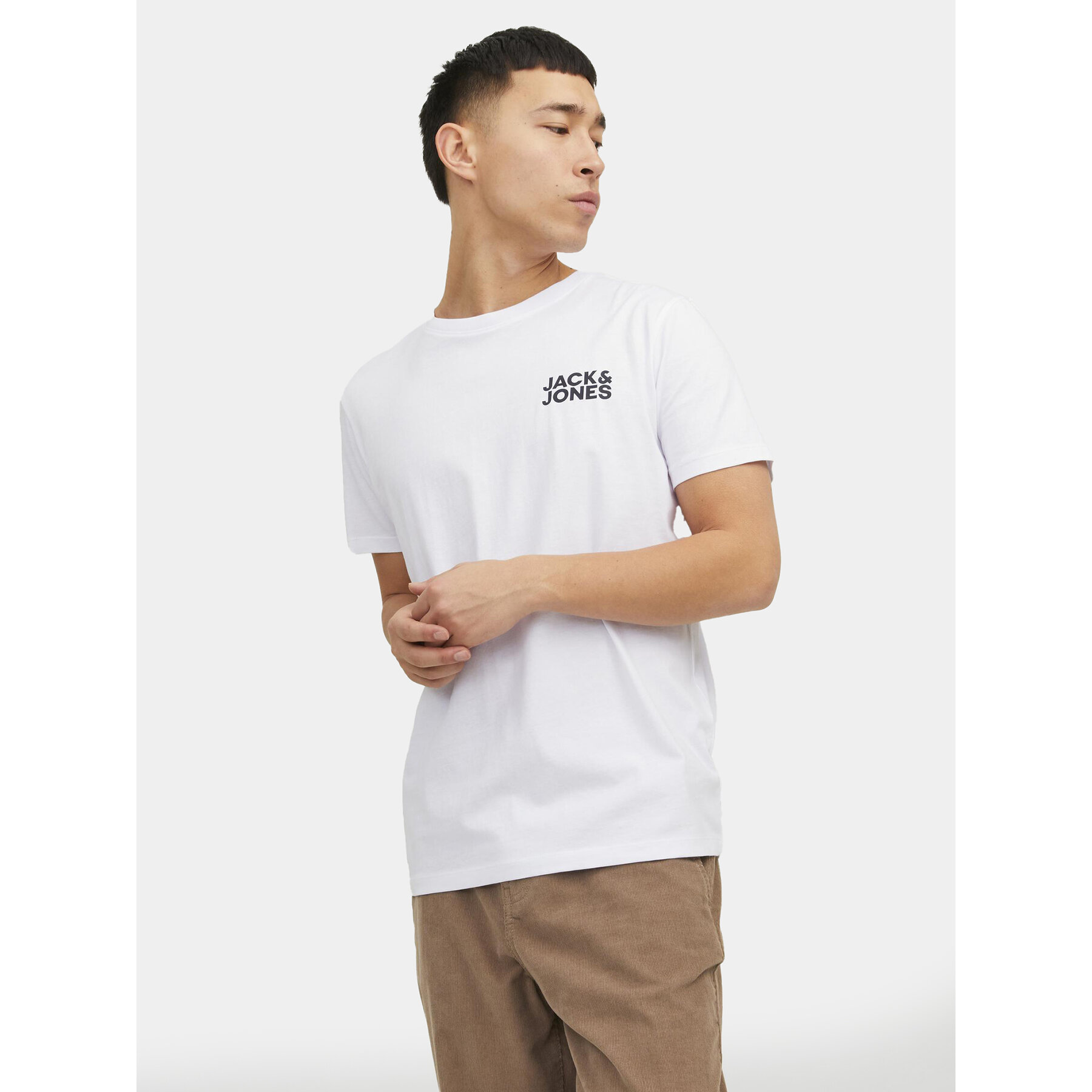 Jack & Jones T-Shirt Corp 12151955 Λευκό Regular Fit