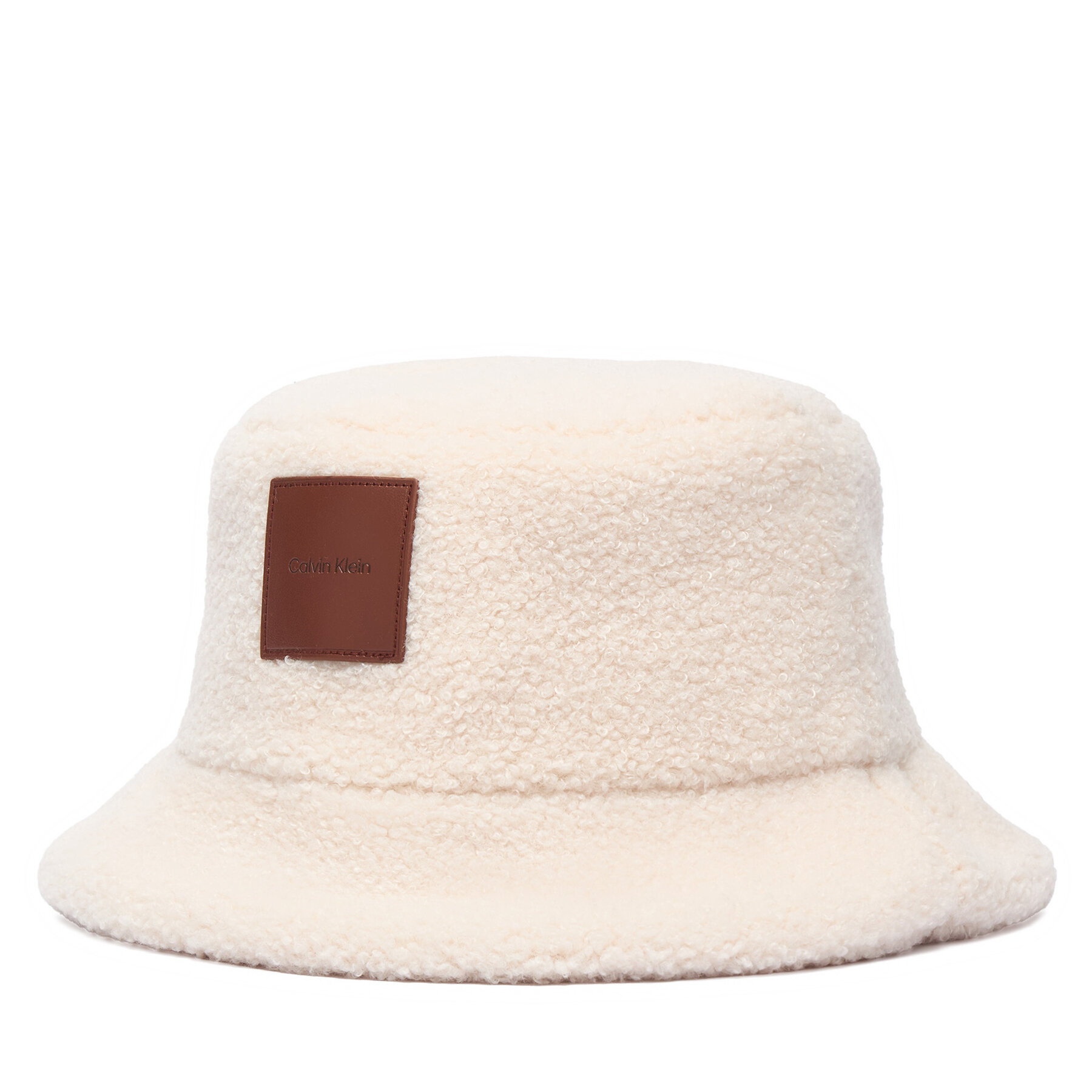 Капела Calvin Klein All-Over Sherpa W/ Patch Bucket LV04F5097G Кремав