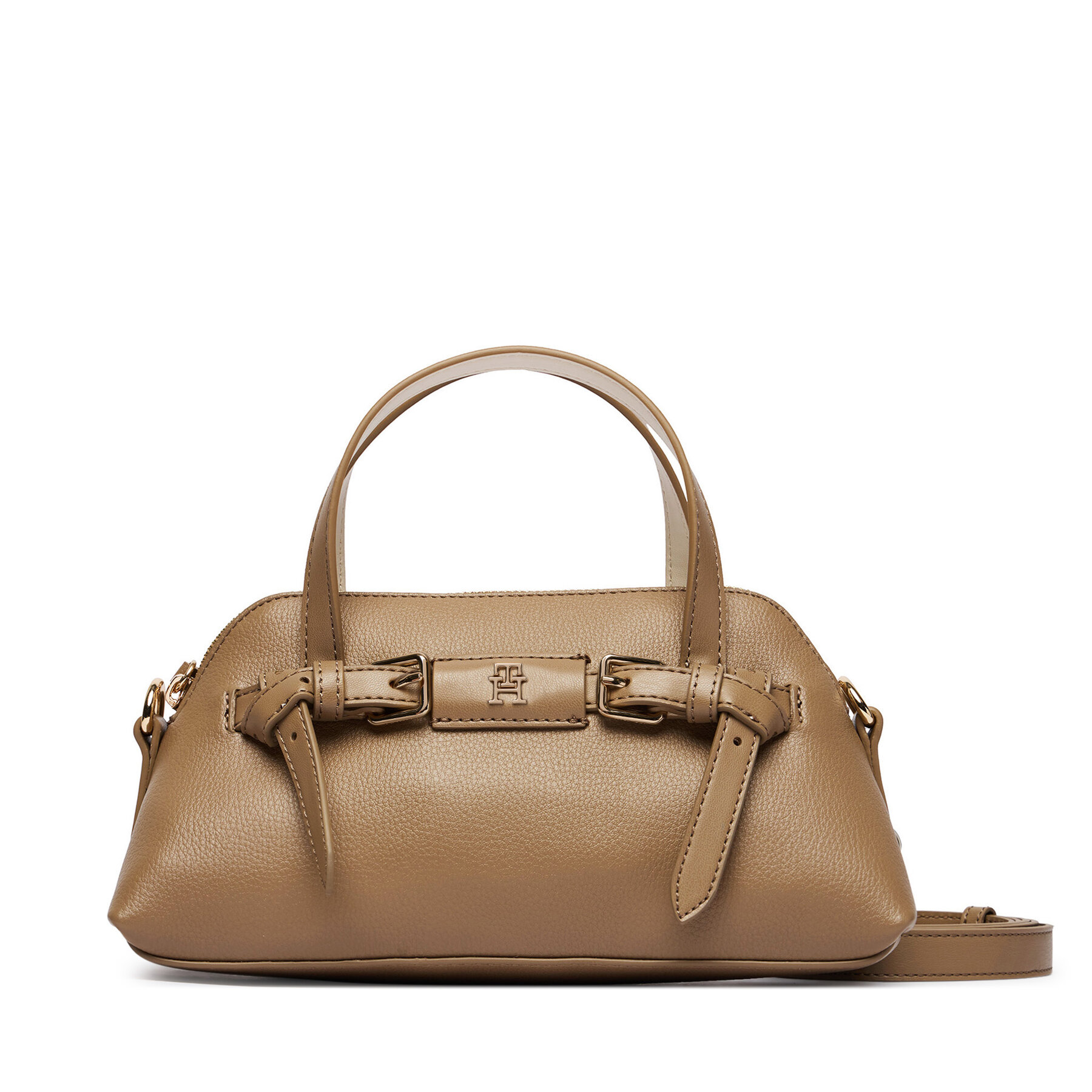 Дамска чанта Tommy Hilfiger Th Buckle Mini AW0AW19034 Бежов