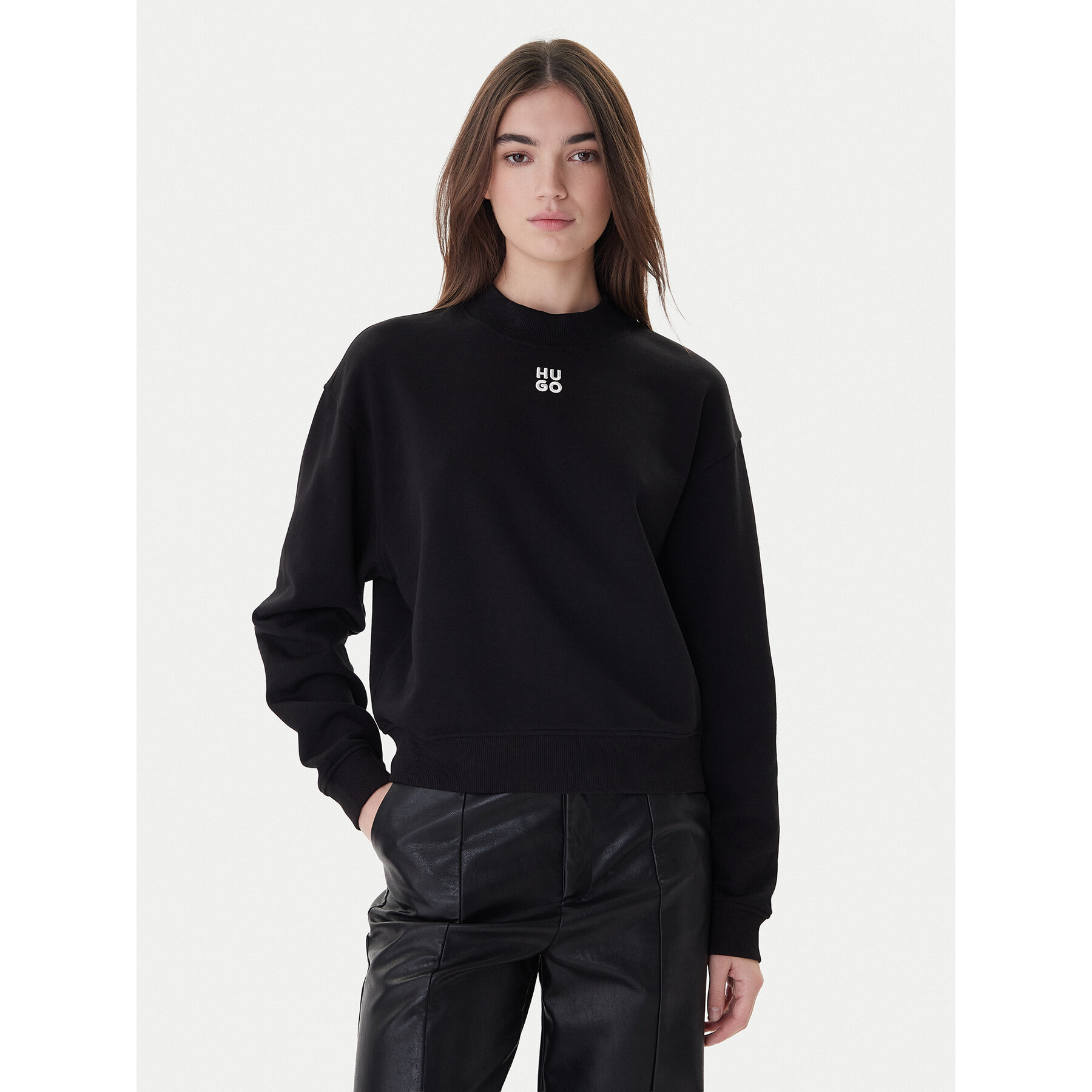 Hugo Sweatshirt Daxandria 50527463 Schwarz Relaxed Fit