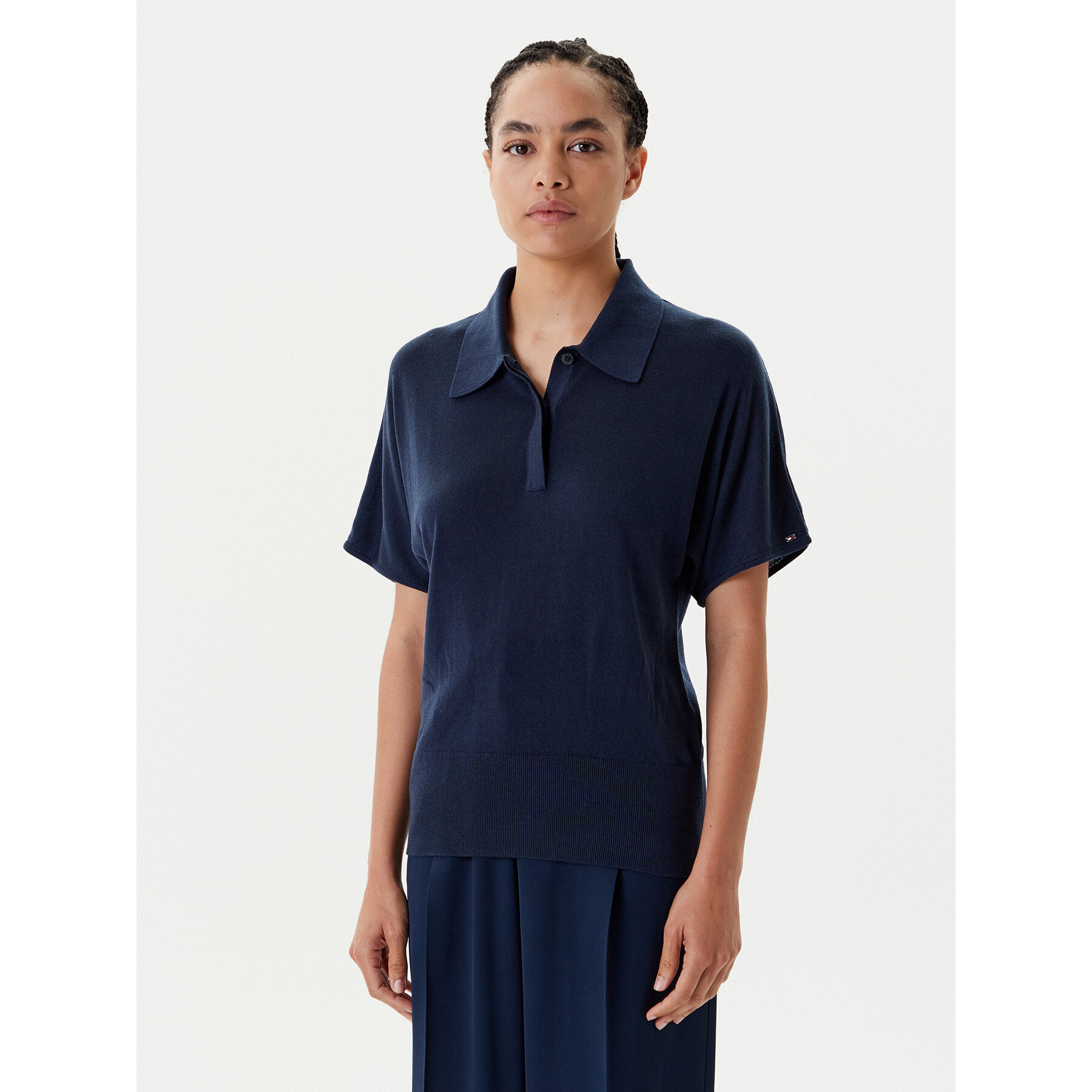 Tommy Hilfiger Polo WW0WW45652 Blu Scuro Regular Fit