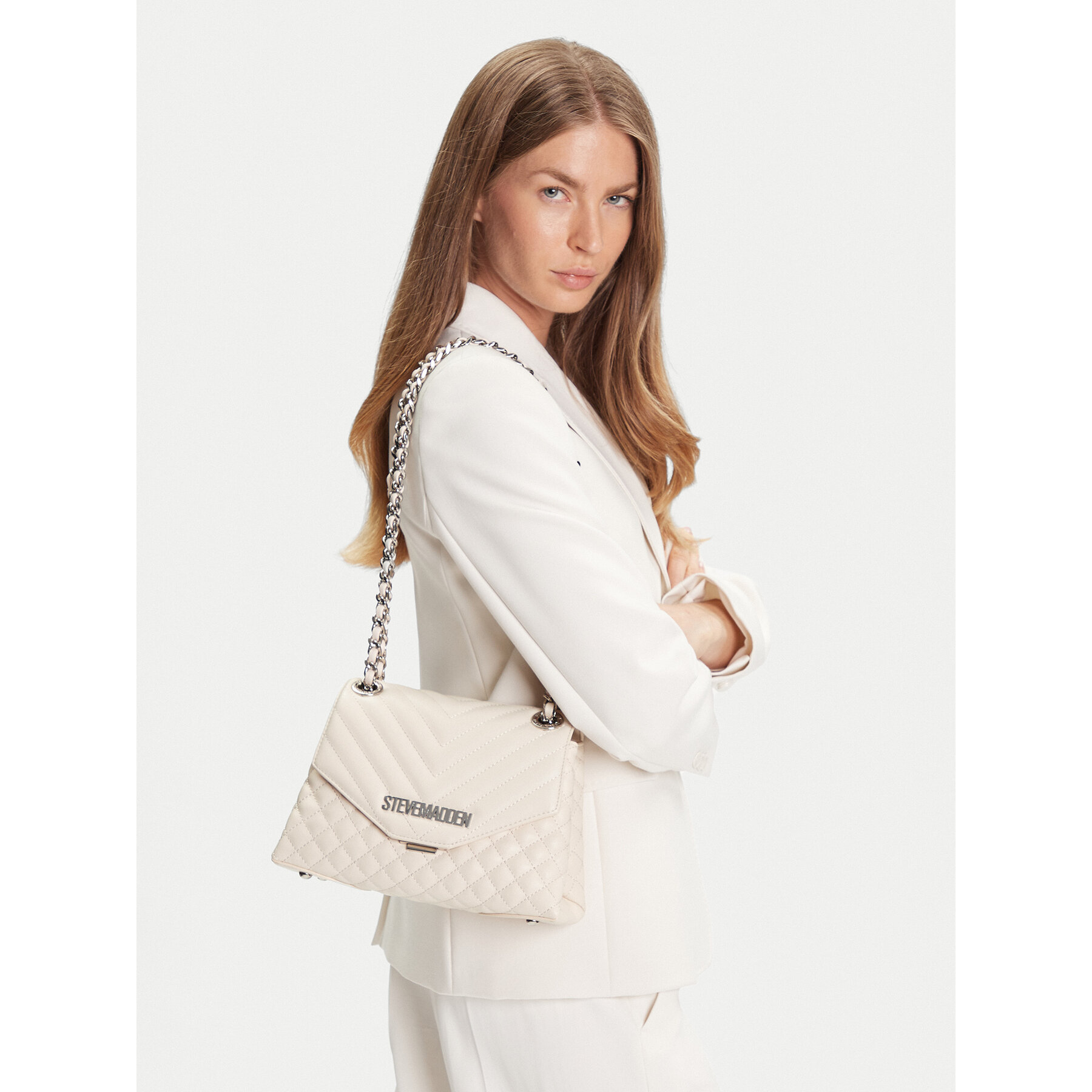 Дамска чанта Steve Madden Bvolt-2 SM13001705 Екрю