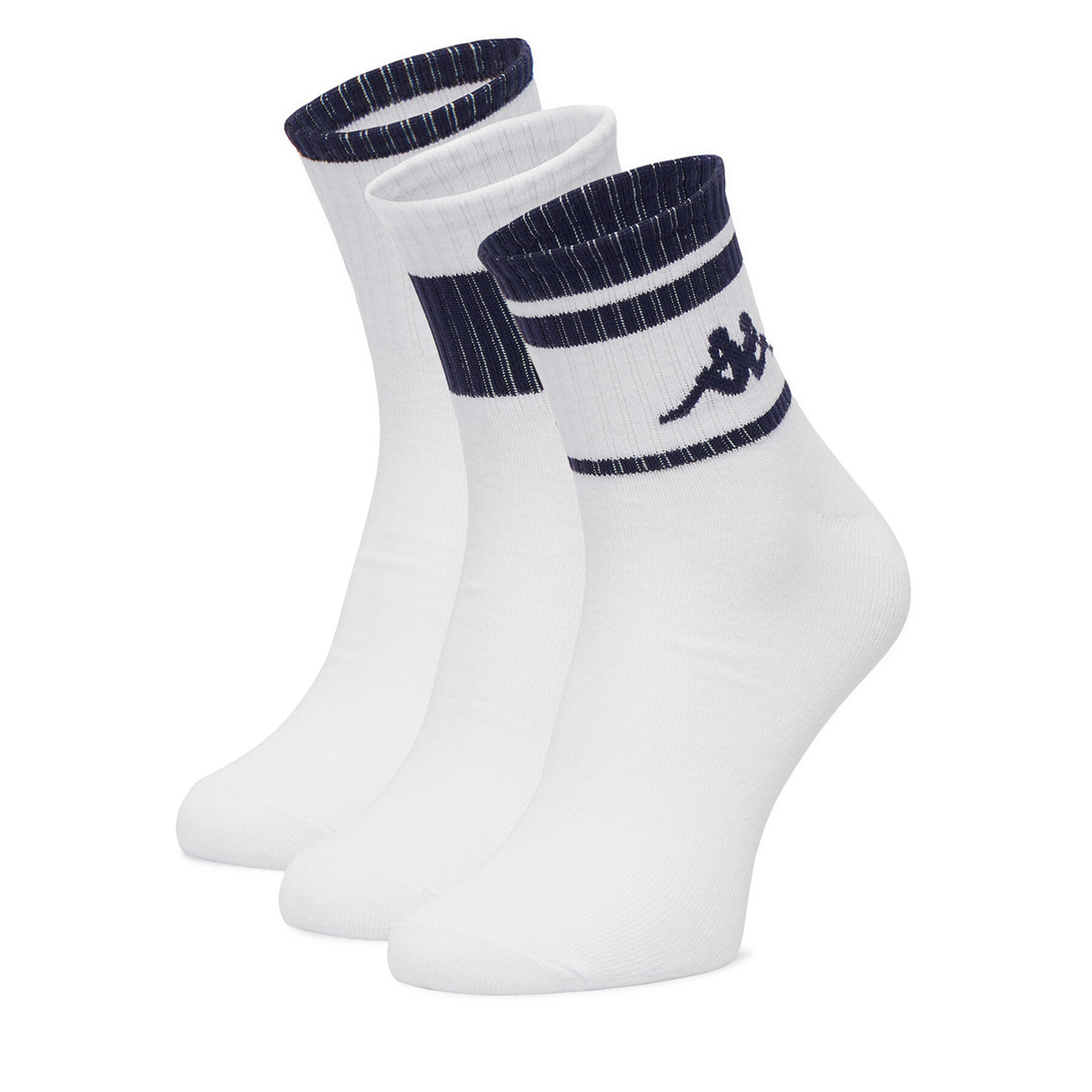 Dlhé ponožky Kappa CEO_KR_ANKLE_SS26 (3-PACK) Biela
