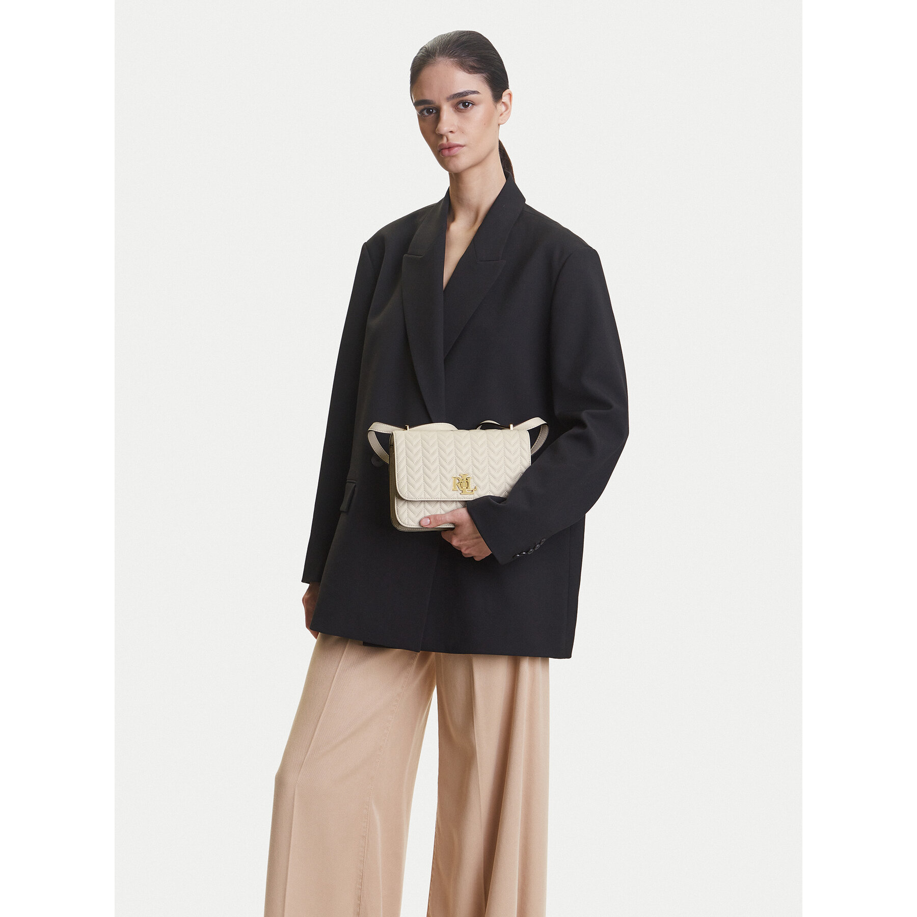 Geantă LAUREN RALPH LAUREN Sophee 431966768001 Écru