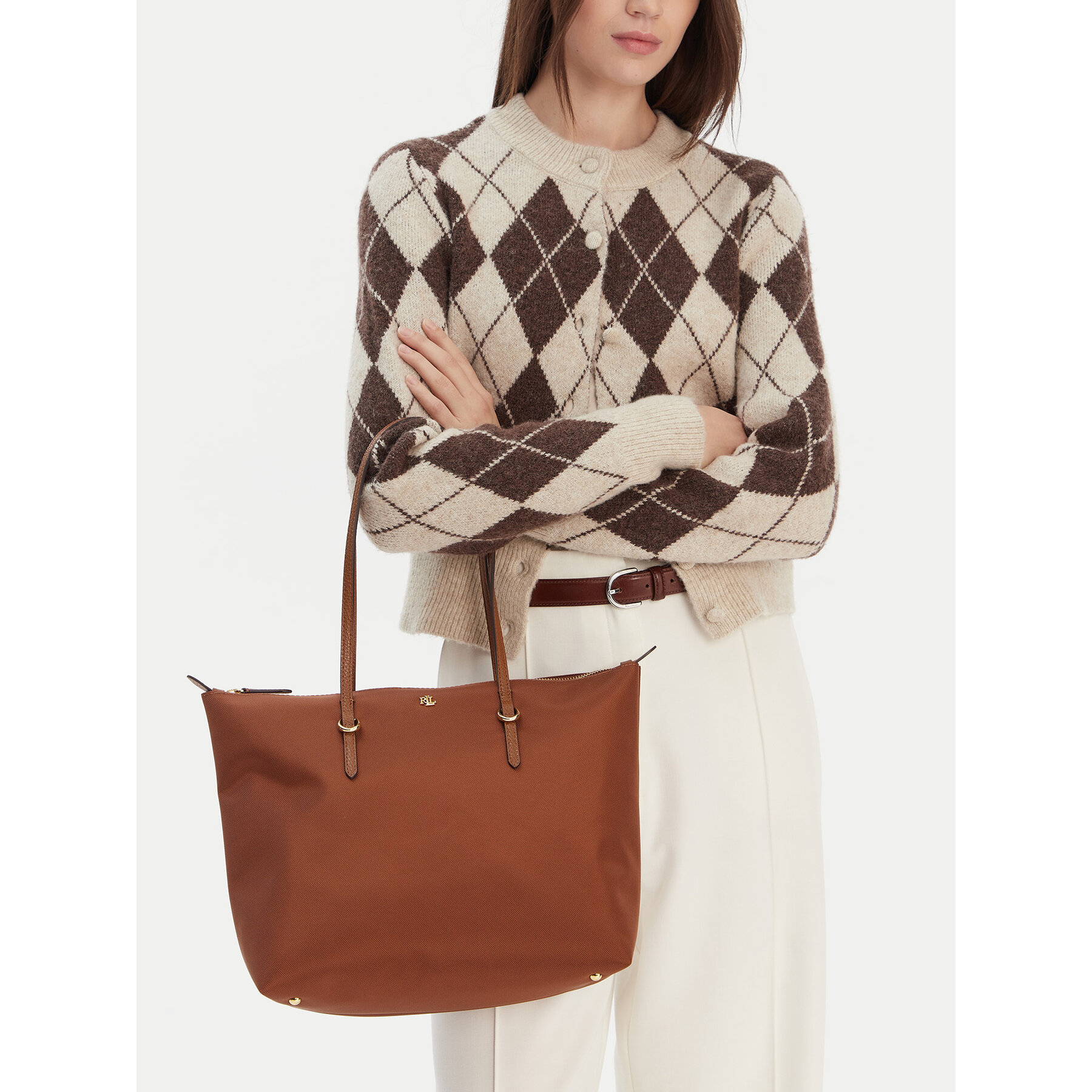 Дамска чанта LAUREN RALPH LAUREN Keaton 431916737042 Кафяв